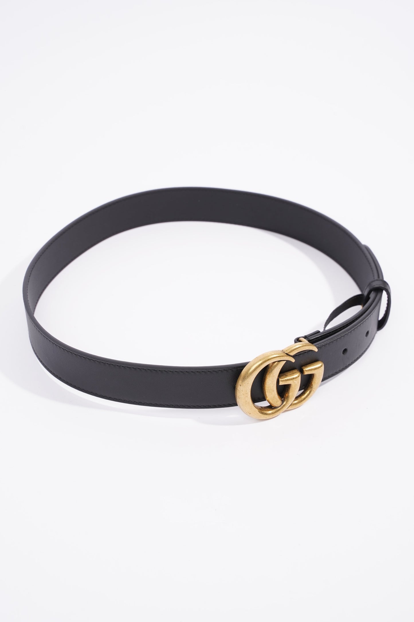 Gucci Marmont Belt Black Leather 75cm 30"