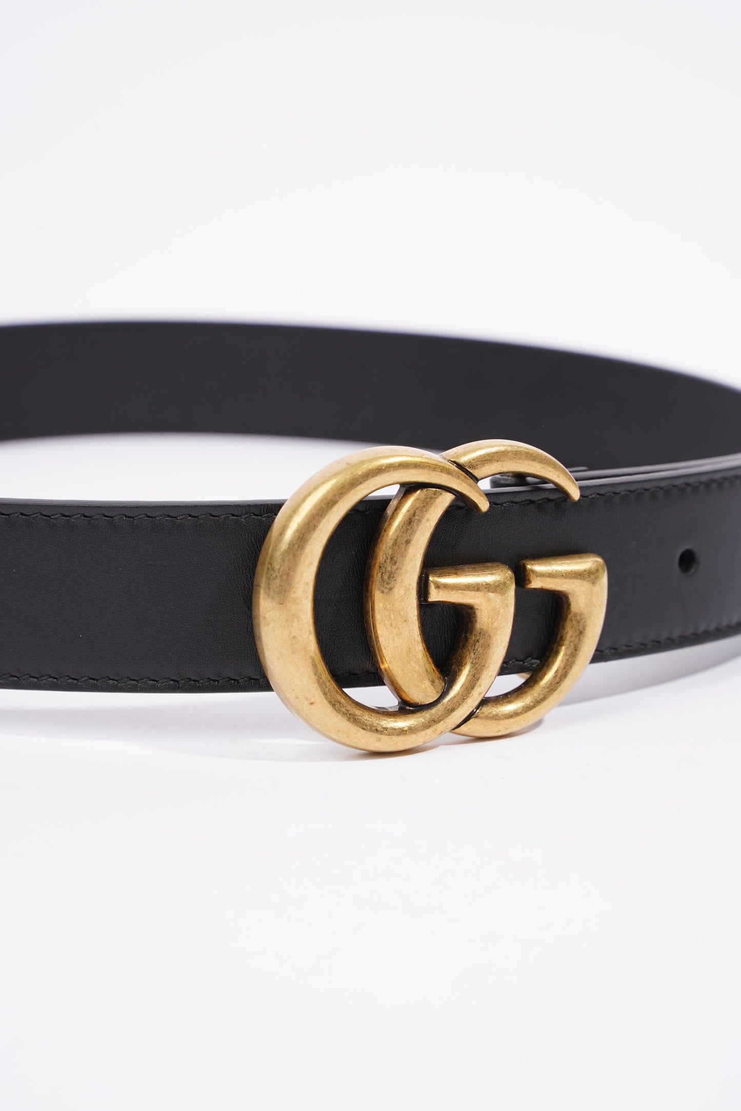 Gucci Marmont Belt Black Leather 75cm 30"