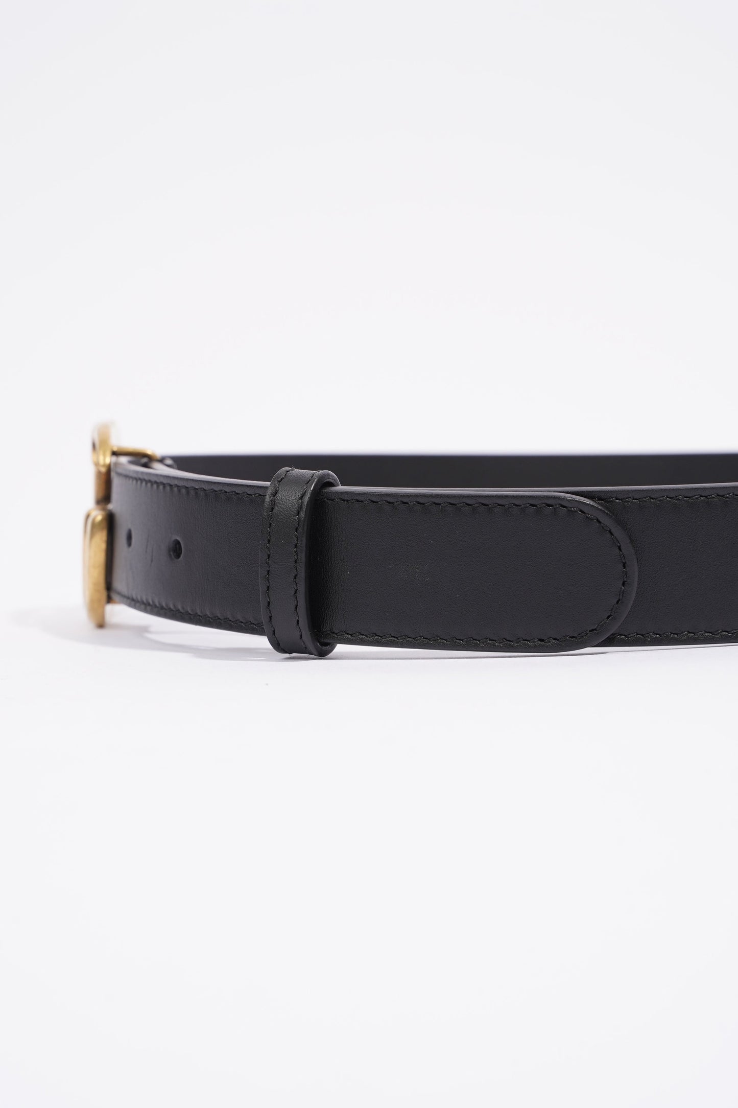 Gucci Marmont Belt Black Leather 75cm 30"