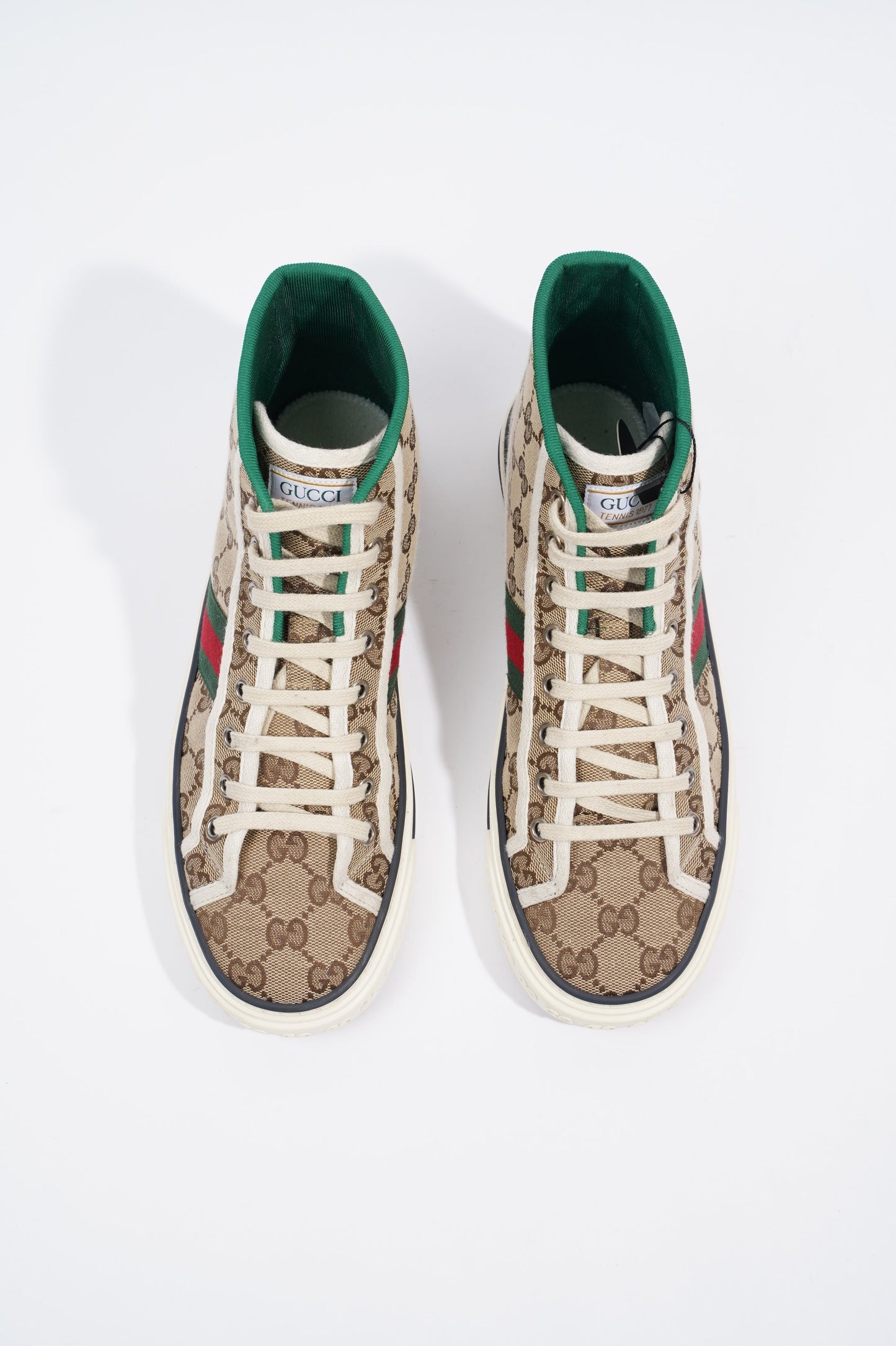 Gucci Tennis 1997 High Top Sneaker Supreme / Red / Green EU 38 / UK 5