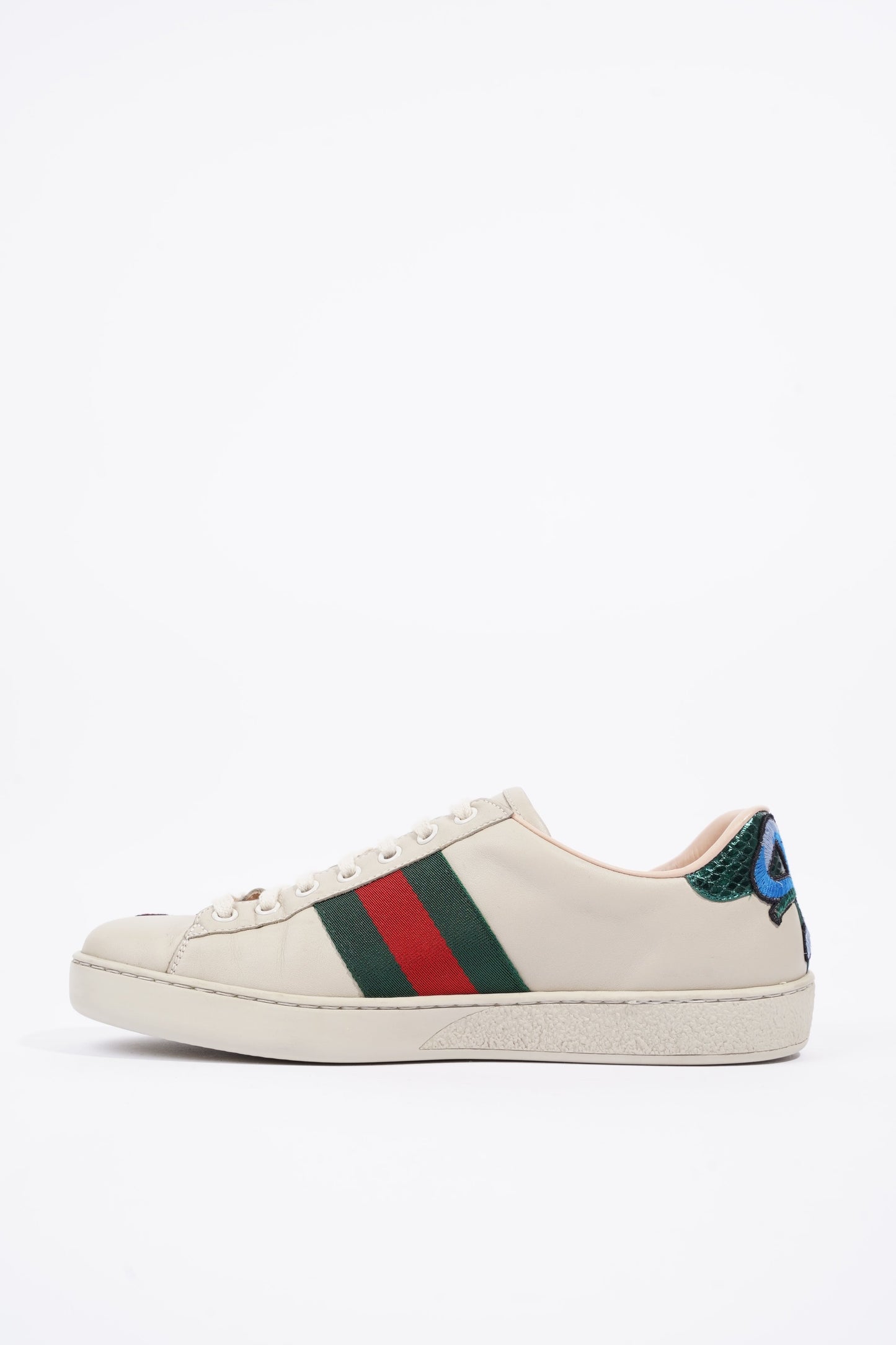 Gucci Mens Ace Floral Off White / Multi EU 40.5 / UK 6.5