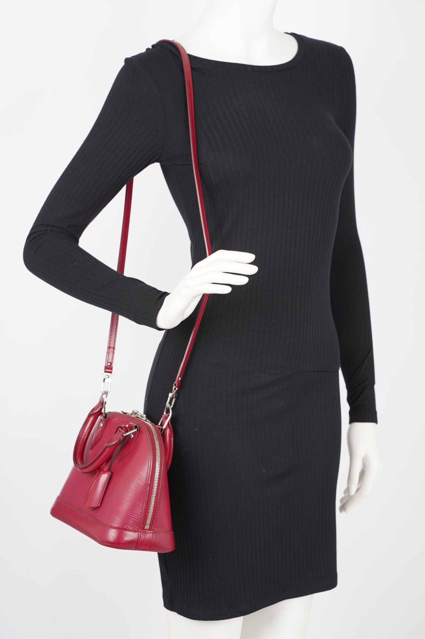 Louis Vuitton Alma Raspberry Epi Leather BB