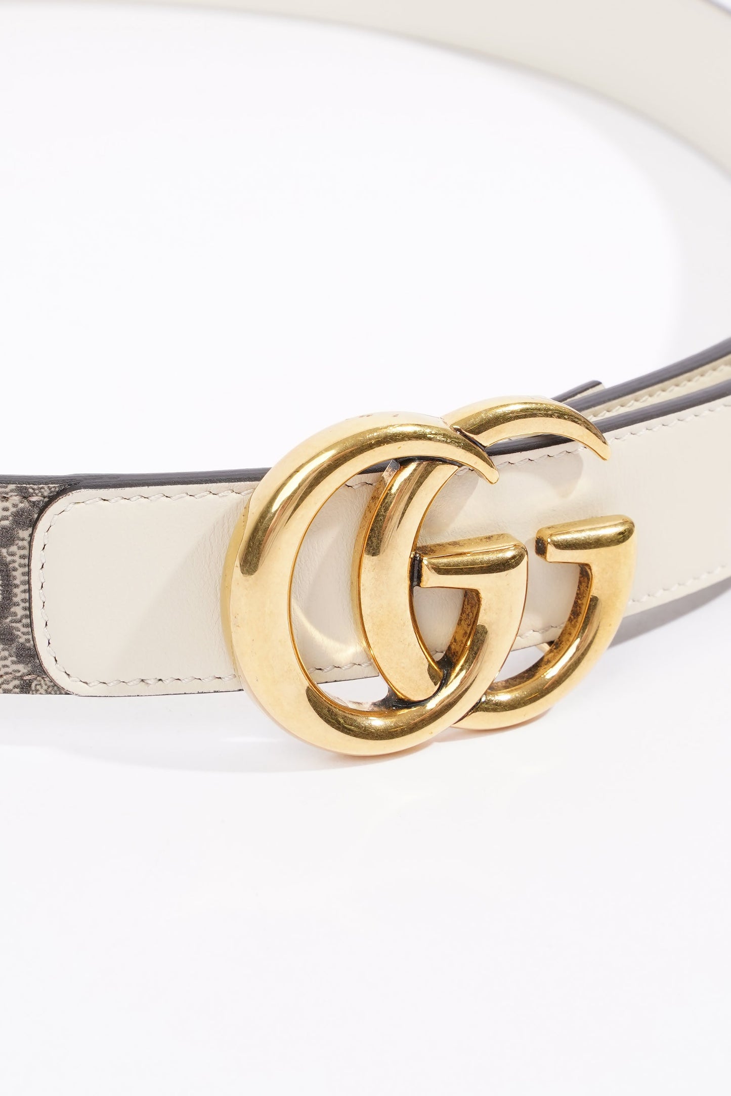 Gucci Marmont Buckle Belt Canvas Leather 95cm - 38"