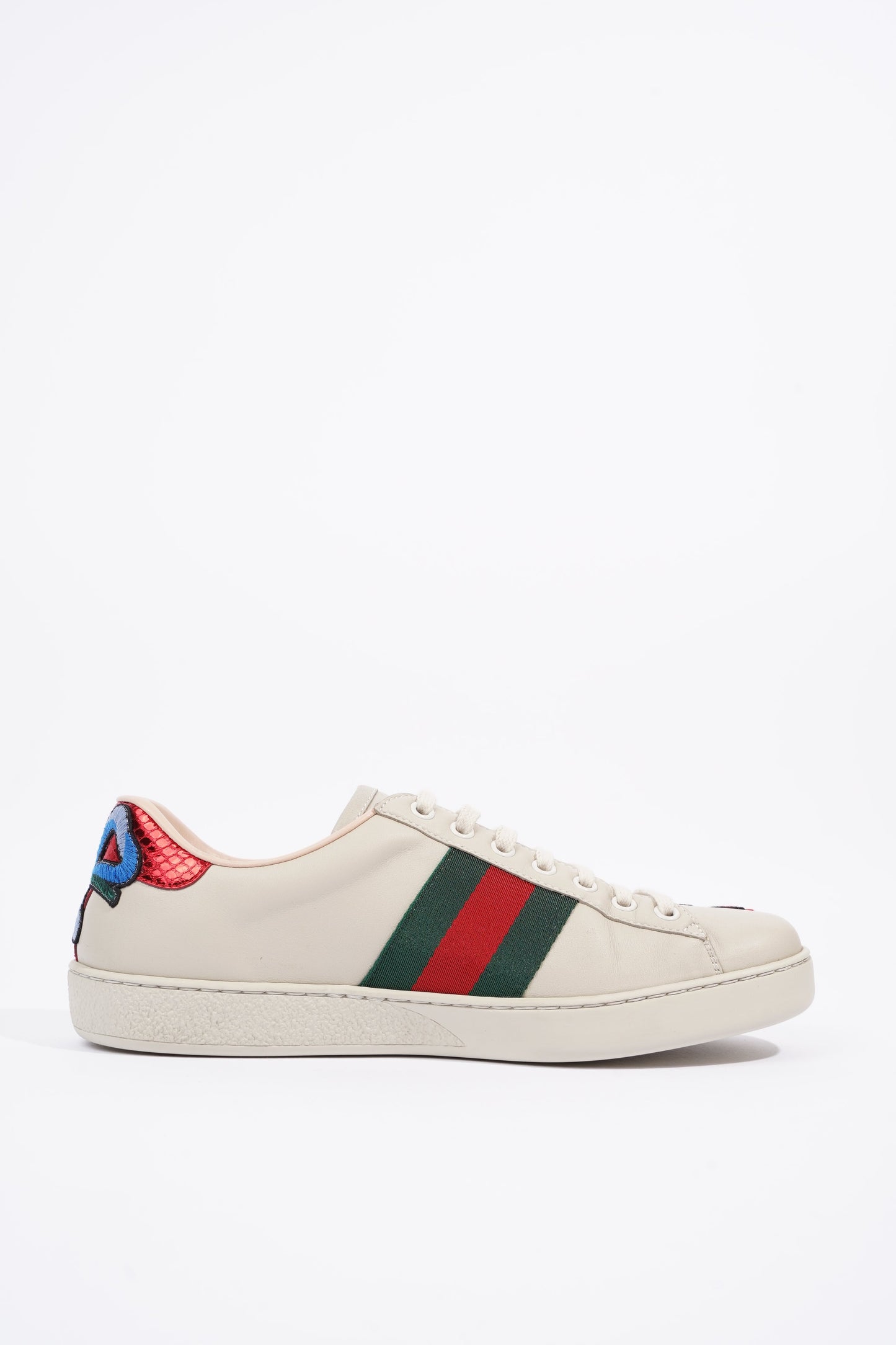 Gucci Mens Ace Floral Off White / Multi EU 40.5 / UK 6.5