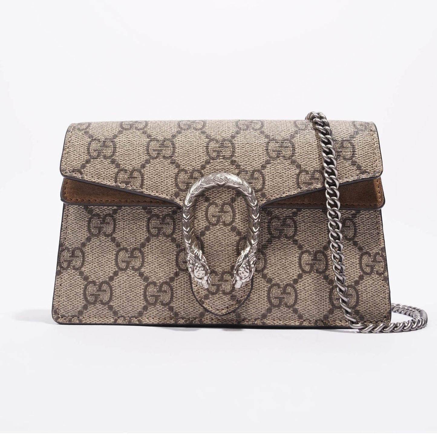 Gucci Womens Dionysus Bag Supreme Canvas Super Mini
