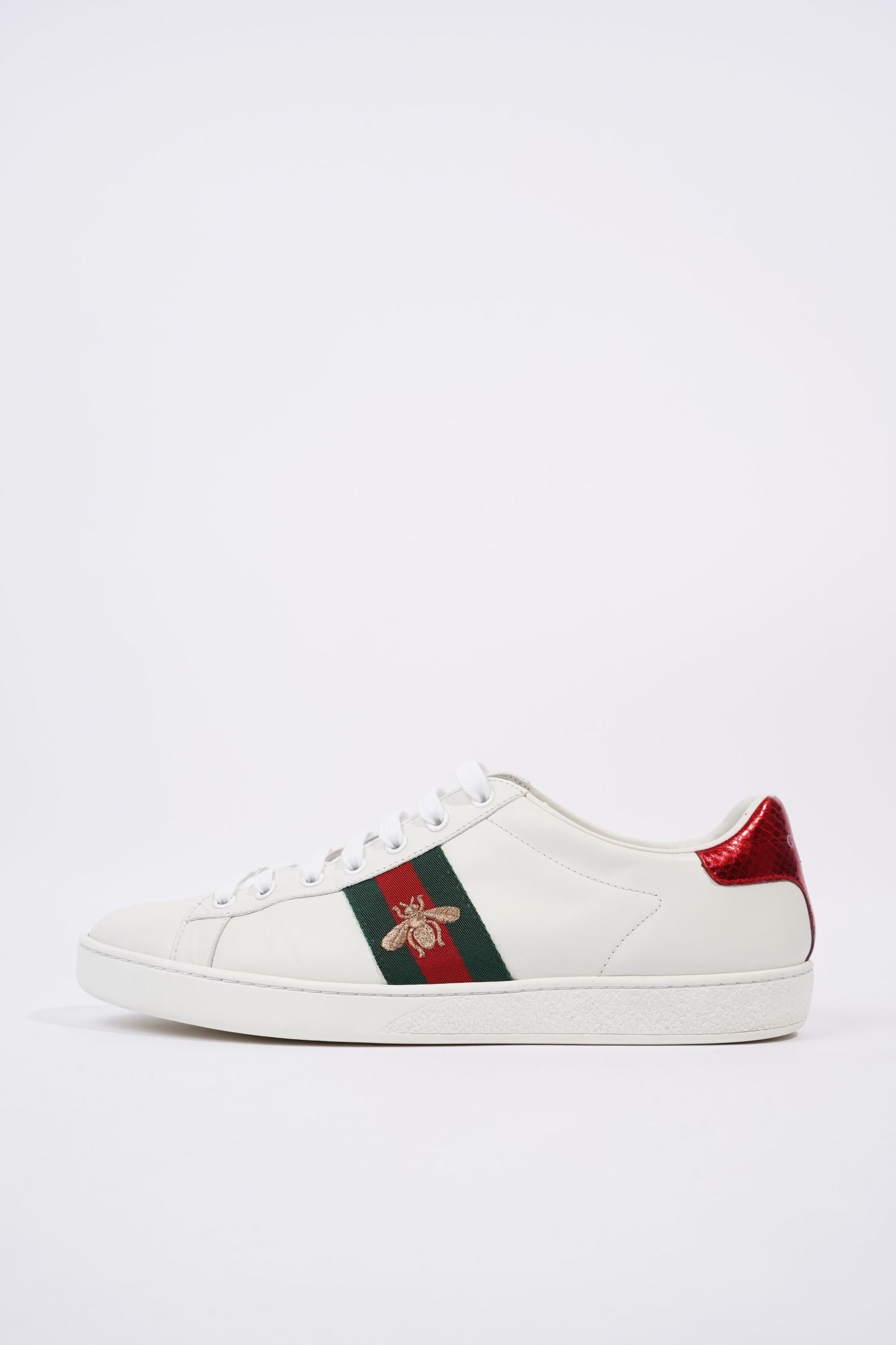 Gucci Mens Ace Bee White / Green / Red EU 41 / UK 7