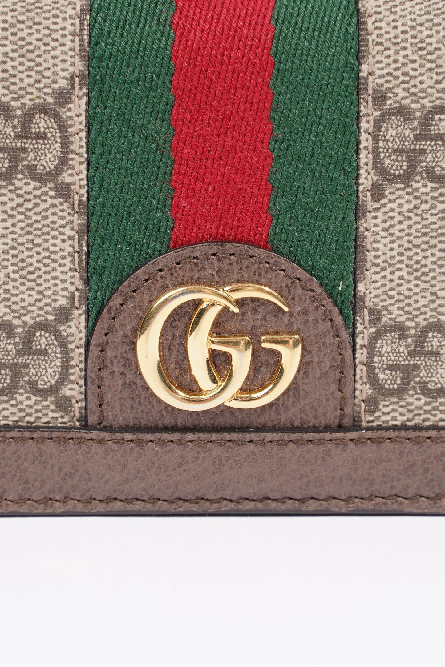 Gucci Ophidia Card Case Wallet Supreme / Green / Red