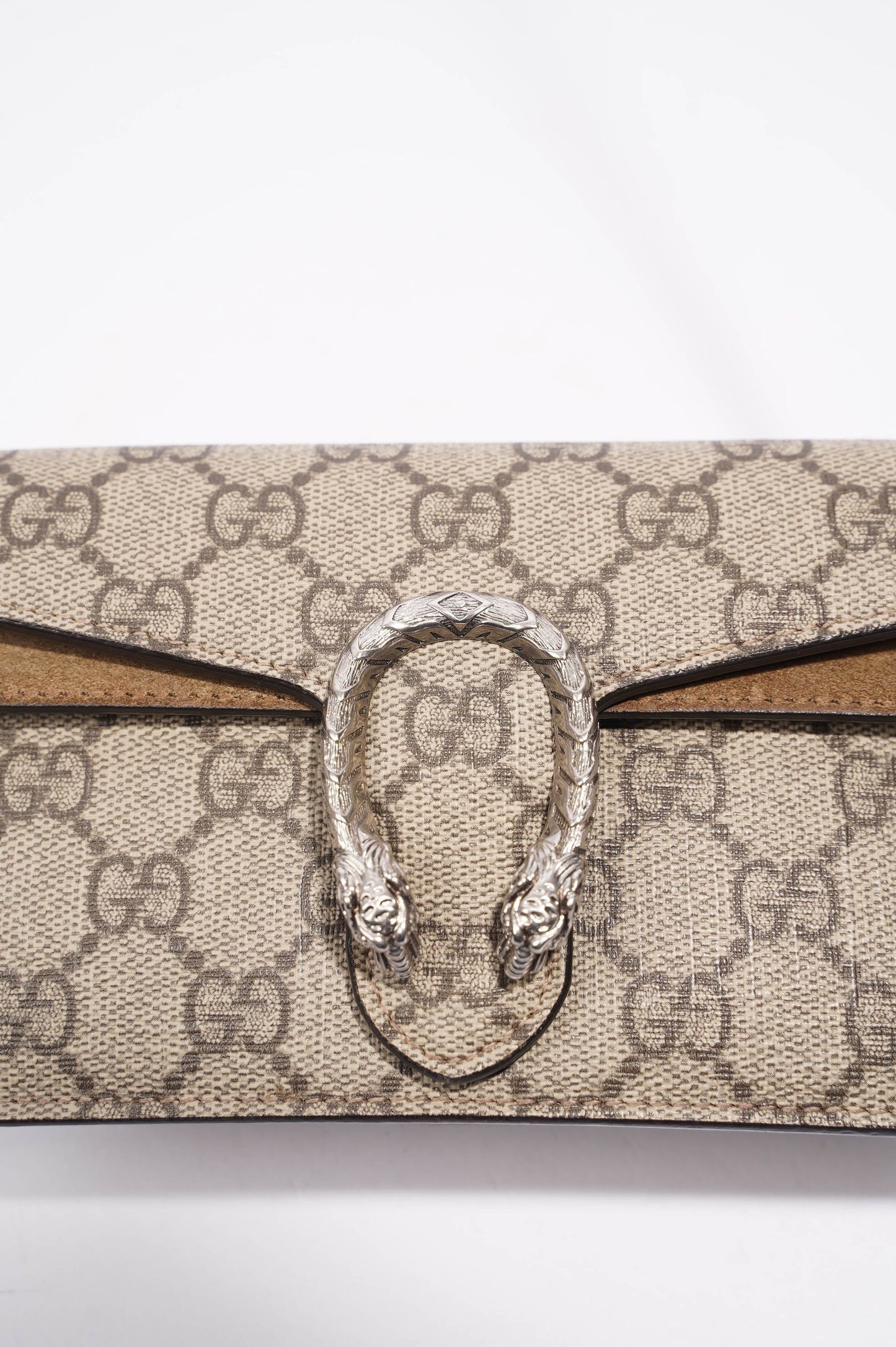 Gucci Womens Dionysus Bag Supreme Canvas Super Mini