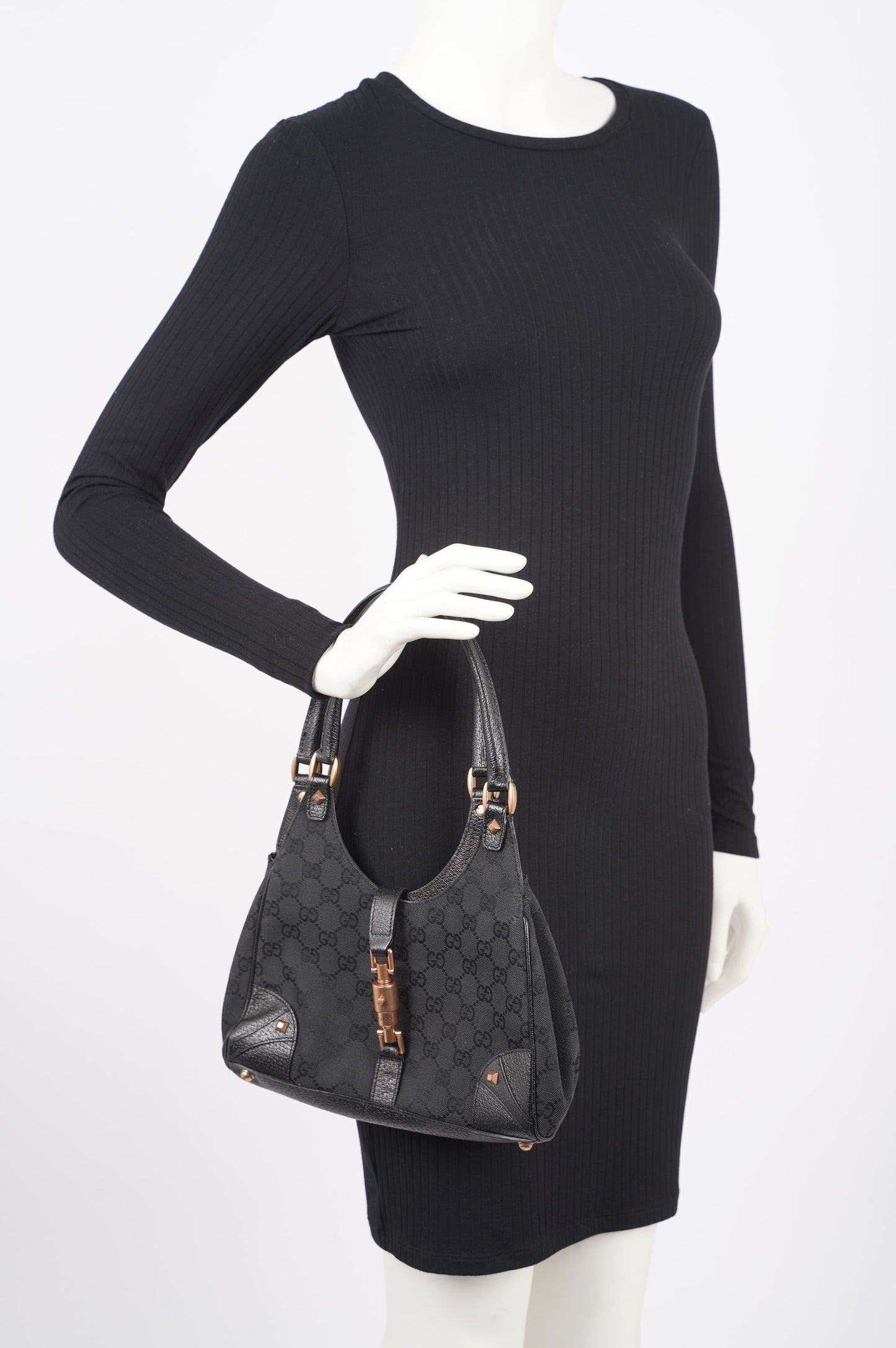 Gucci Womens Vintage Jackie Black