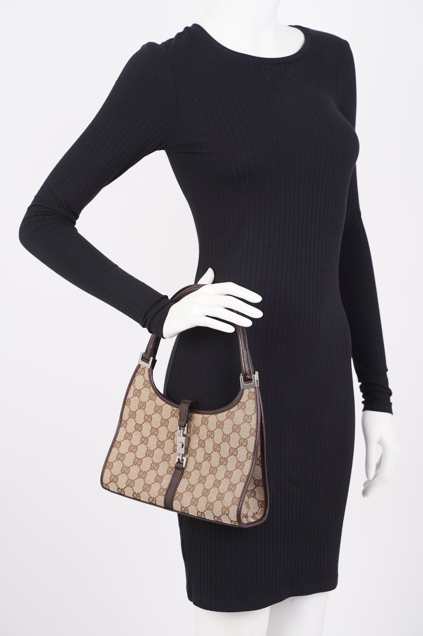 Gucci Bardot Bag Monogram Canvas Small