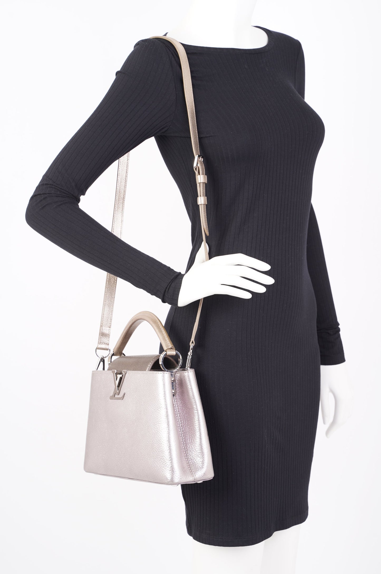 Louis Vuitton Cappucines Metallic Taurillon Leather BB