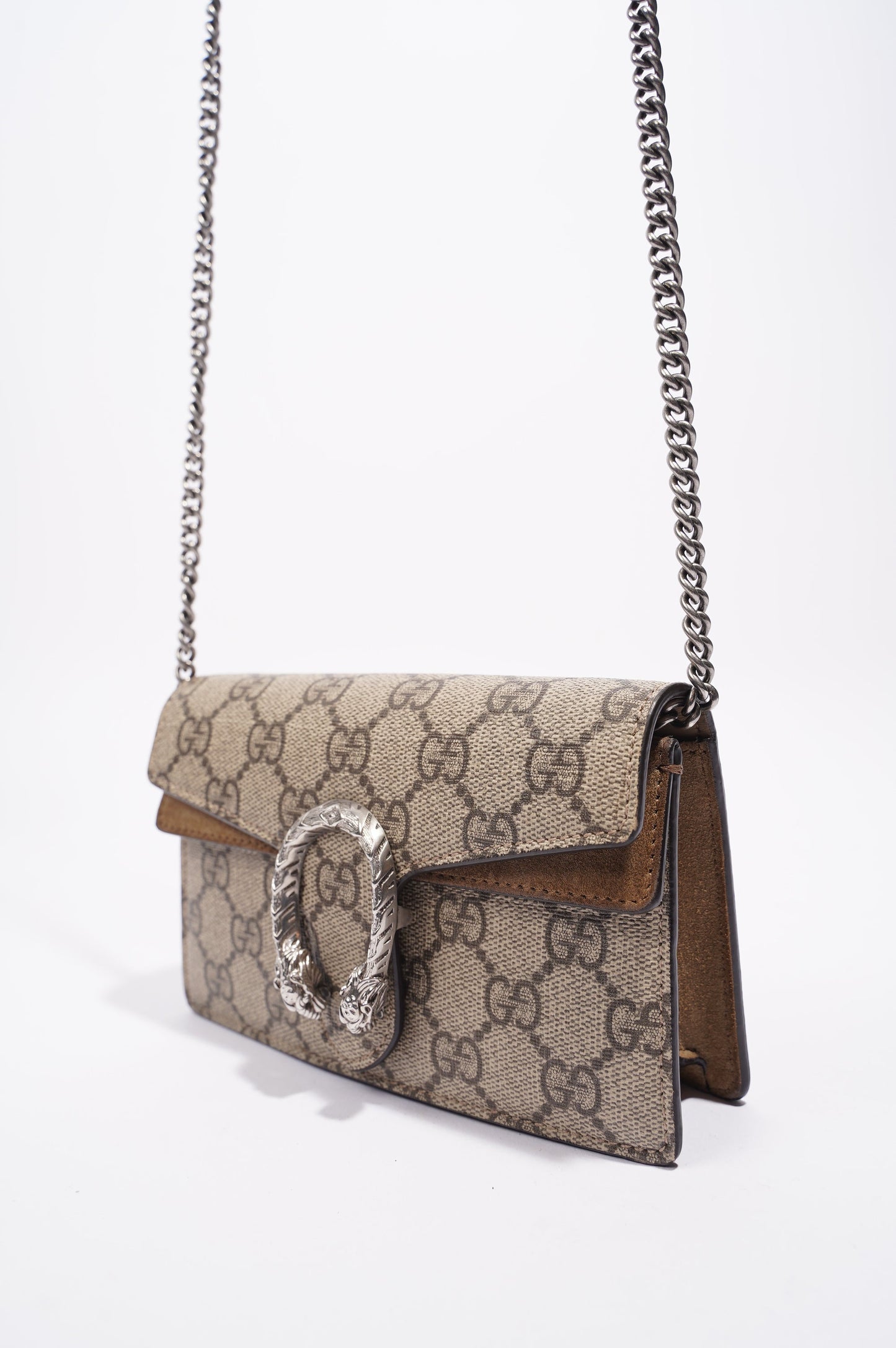 Gucci Womens Dionysus Bag Supreme Canvas Super Mini