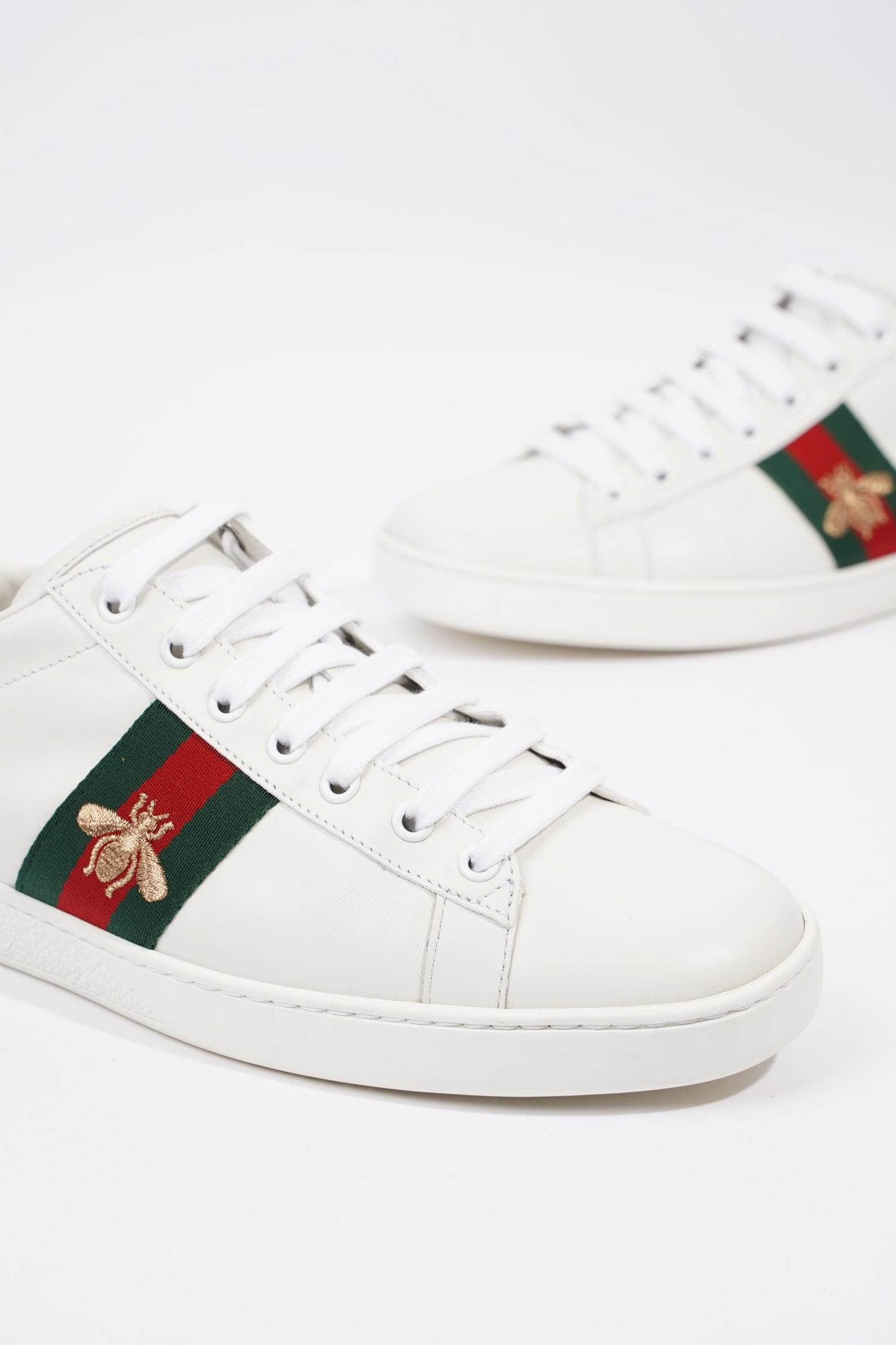 Gucci Mens Ace Bee White / Green / Red EU 41 / UK 7