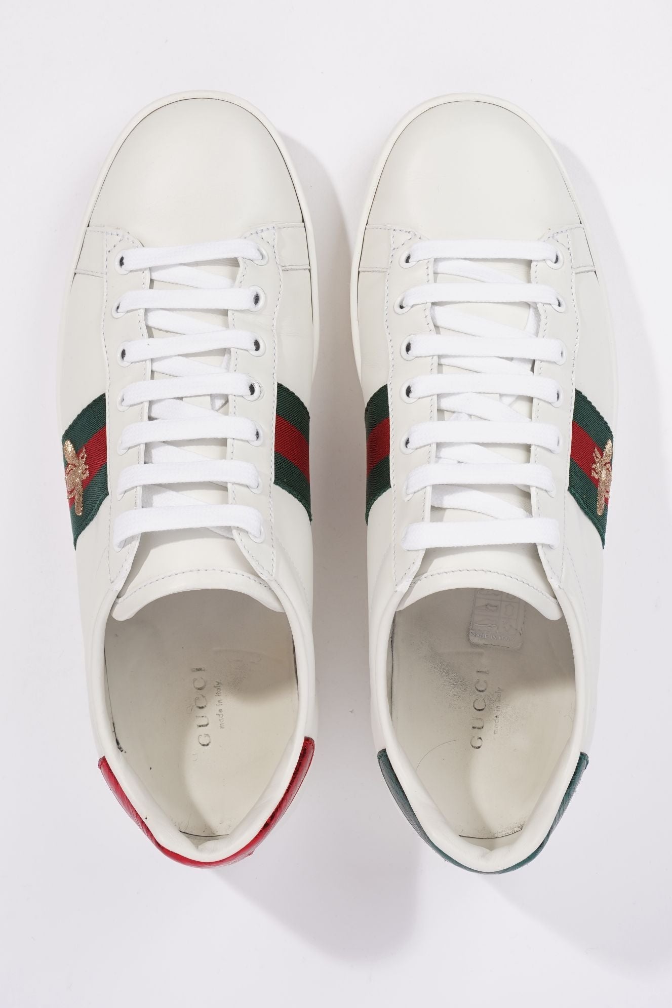 Gucci Mens Ace Bee White / Green / Red EU 41 / UK 7