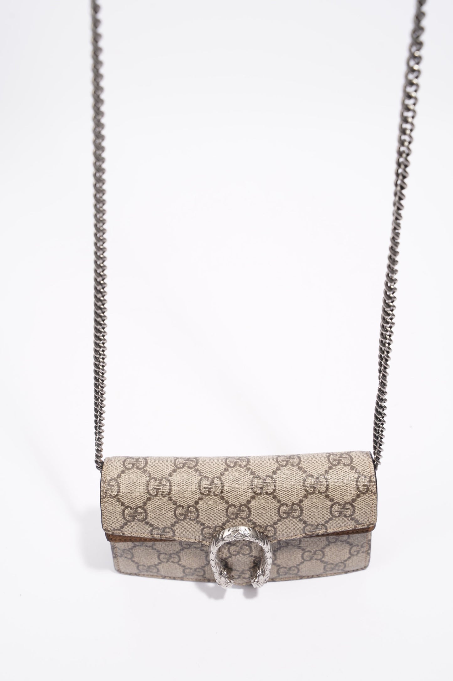 Gucci Womens Dionysus Bag Supreme Canvas Super Mini