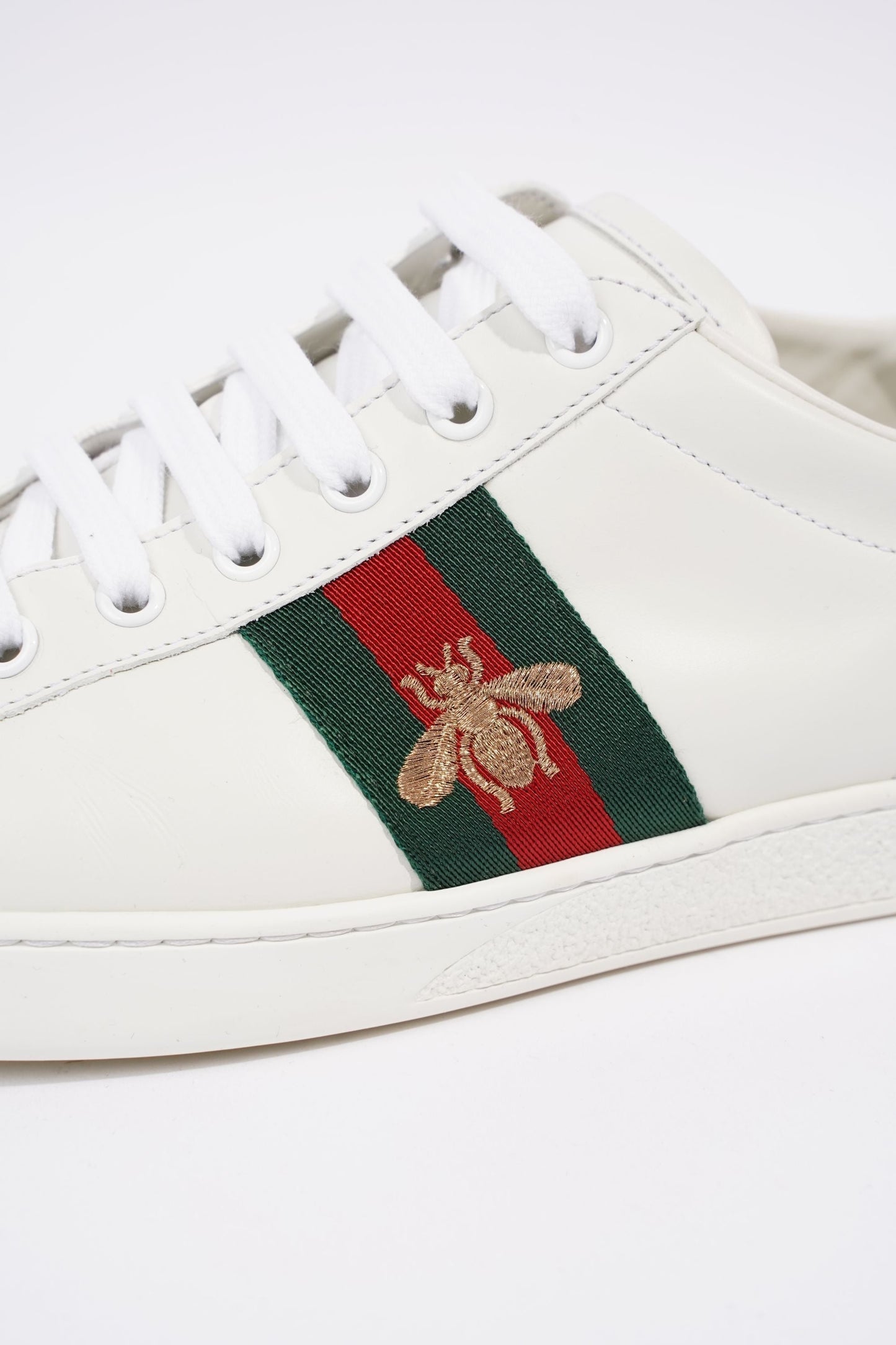 Gucci Mens Ace Bee White / Green / Red EU 41 / UK 7