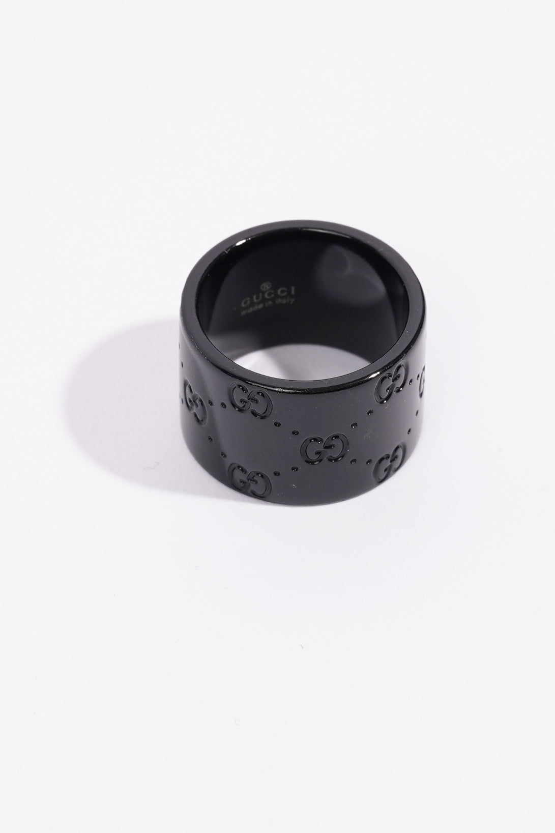 Gucci Icon Ring Black Base Metal 55