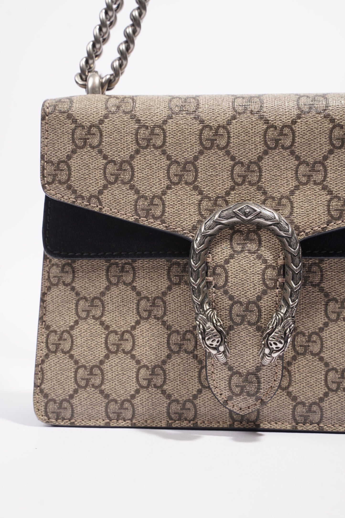 Gucci Dionysus Bag Monogram / Black Canvas / Leather Mini