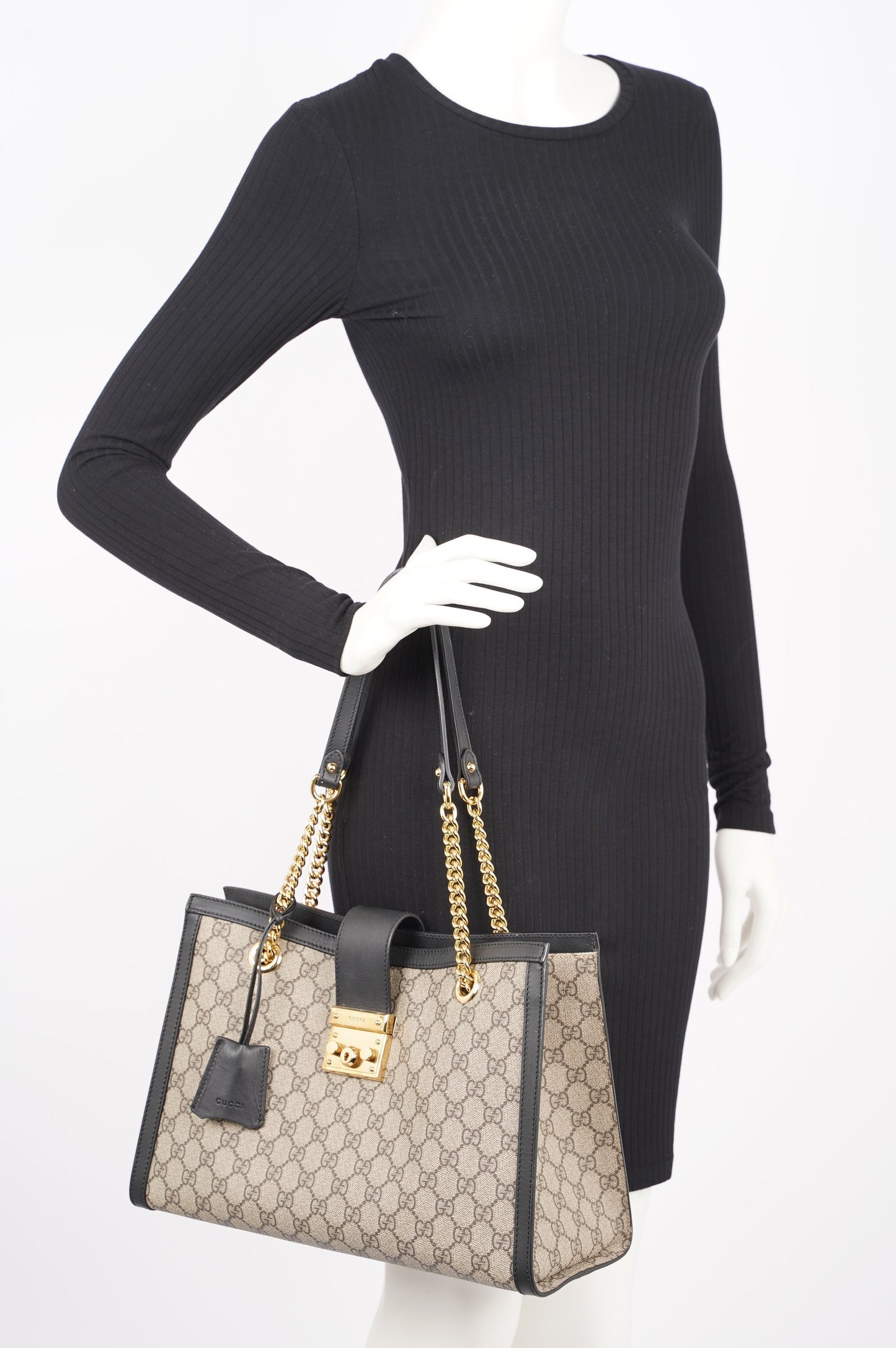 Gucci Womens Padlock Bag Supreme Medium