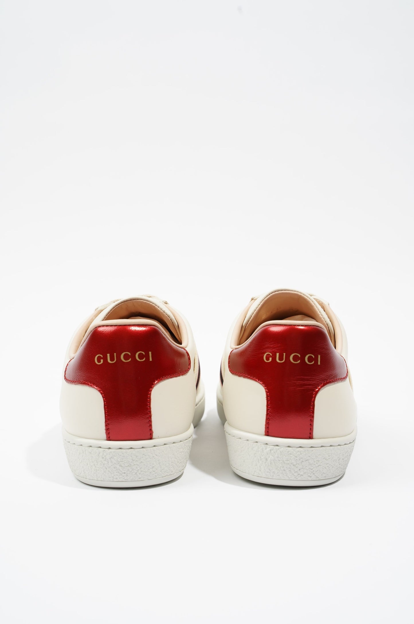 Gucci Womens Ace Stripe White / Red EU 37 / UK 4