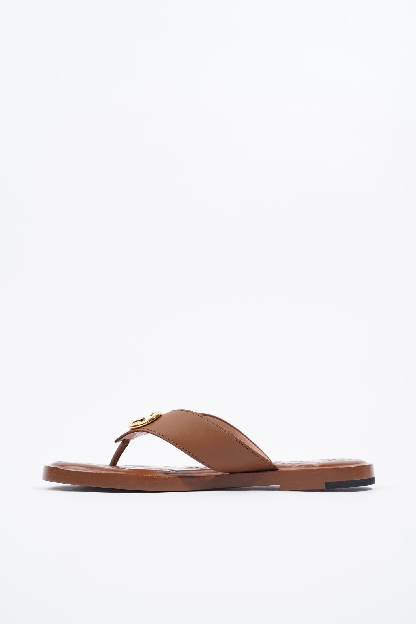 Gucci Interlocking G Thong Brown EU 37.5 / UK 4.5