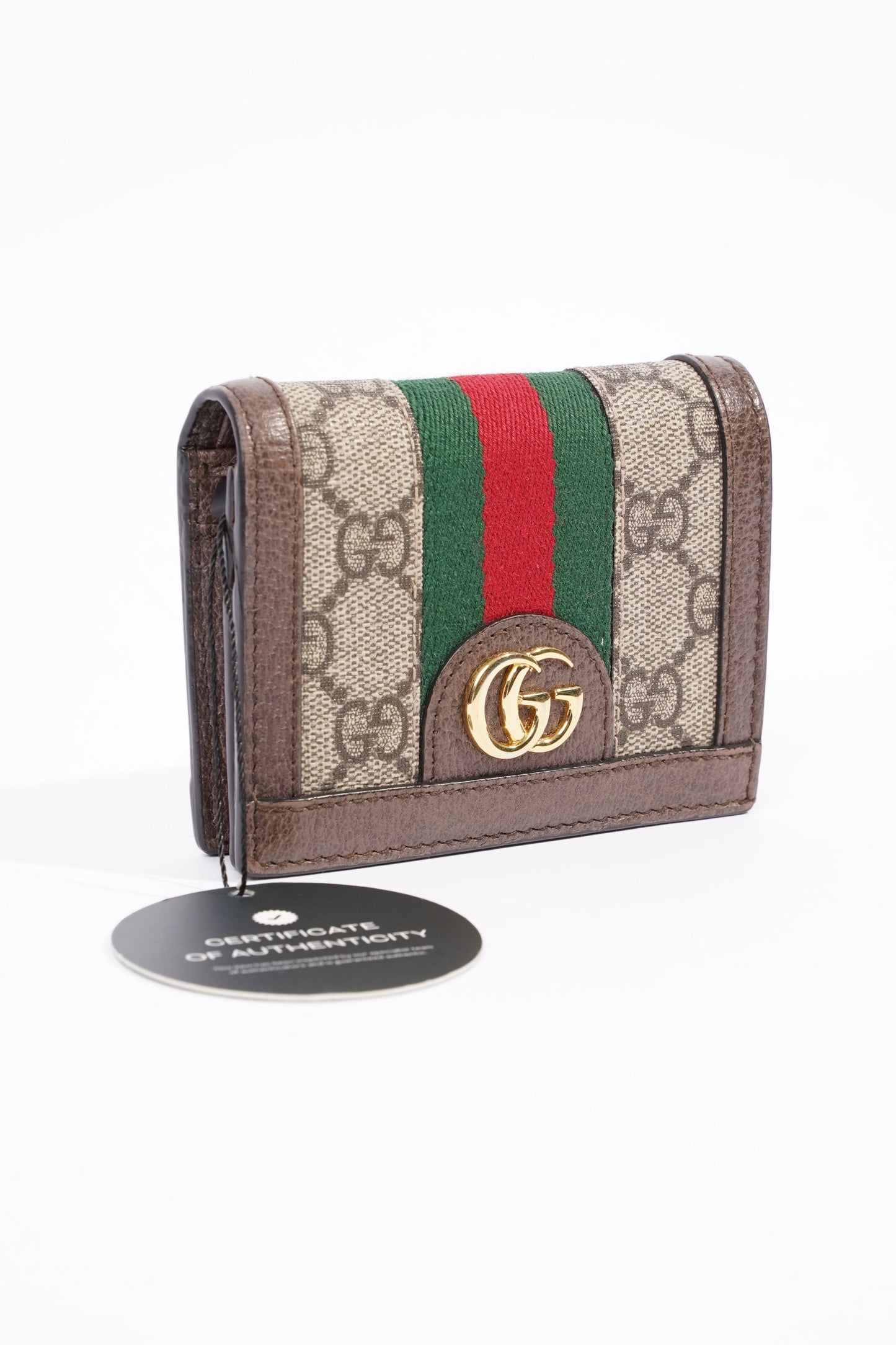 Gucci Ophidia Card Case Wallet Supreme / Green / Red