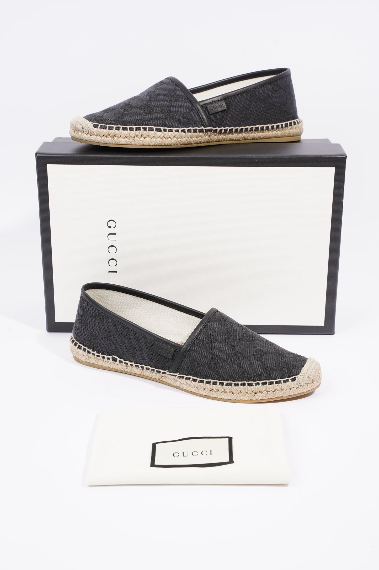 Gucci Womens Cloth Espadrilles Black EU 38.5 / UK 5.5
