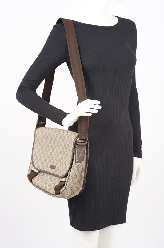 Gucci Womens Messenger Bag Supreme / Brown