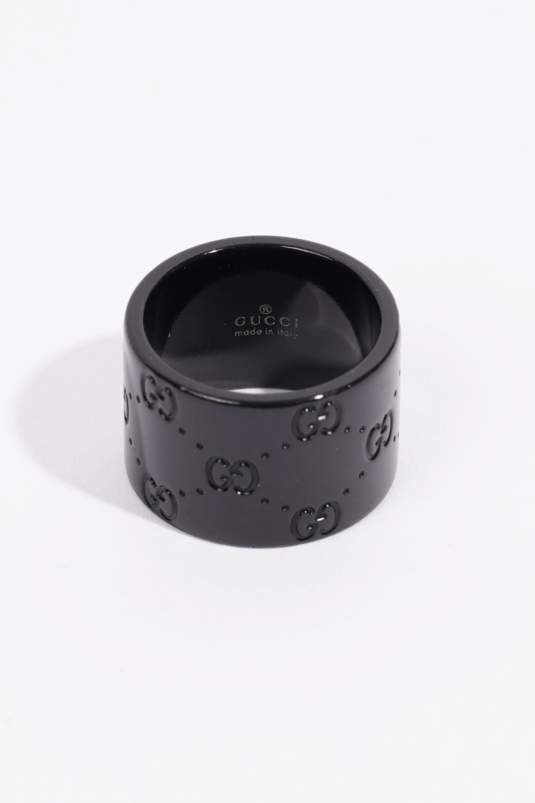 Gucci Icon Ring Black Base Metal 55