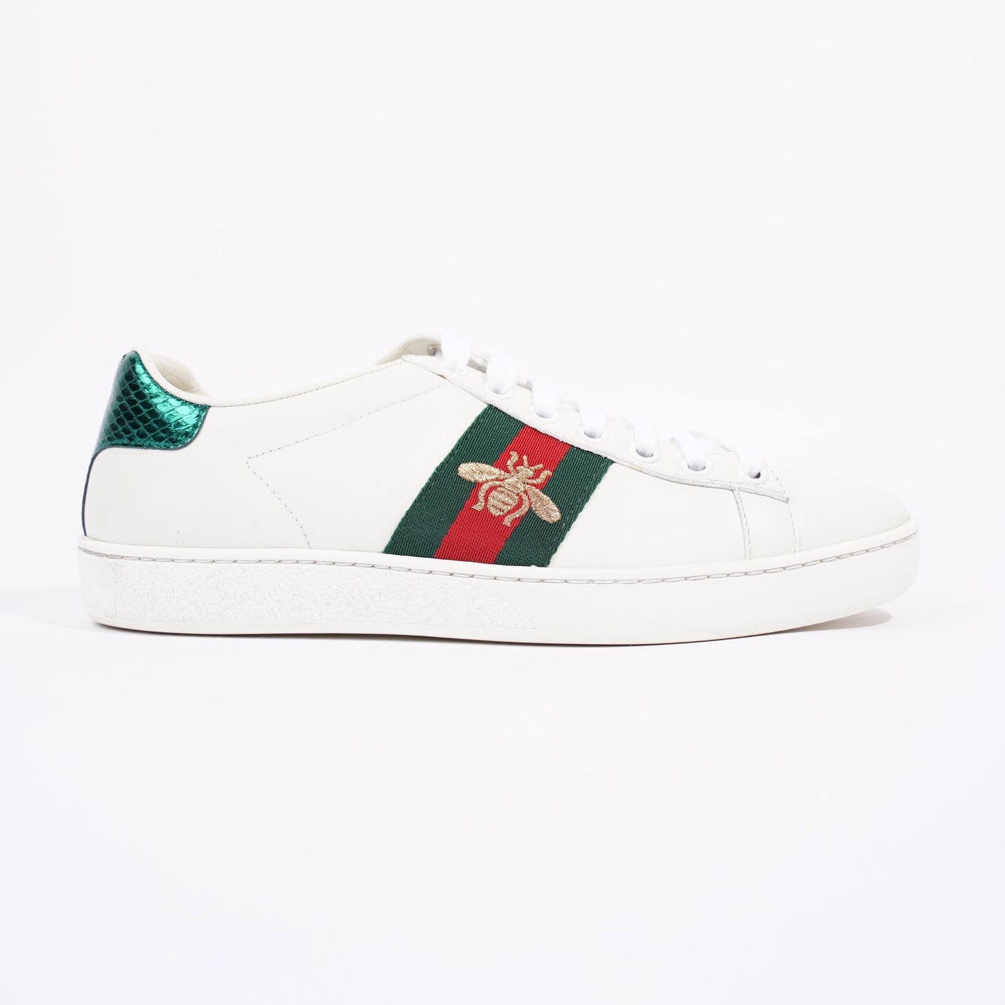 Gucci Womens Ace Bee White / Green / Red EU 35 / UK 2