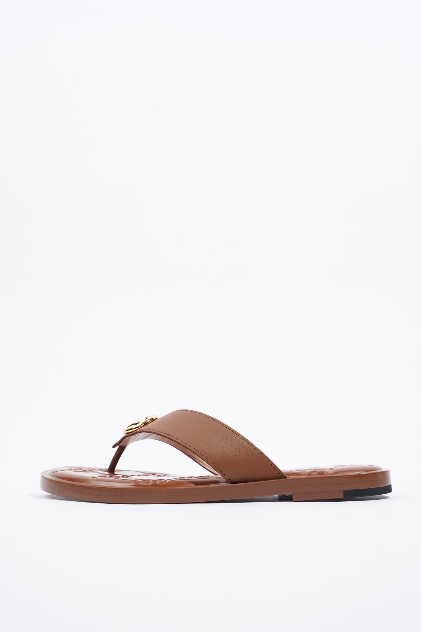 Gucci Interlocking G Thong Brown EU 37.5 / UK 4.5