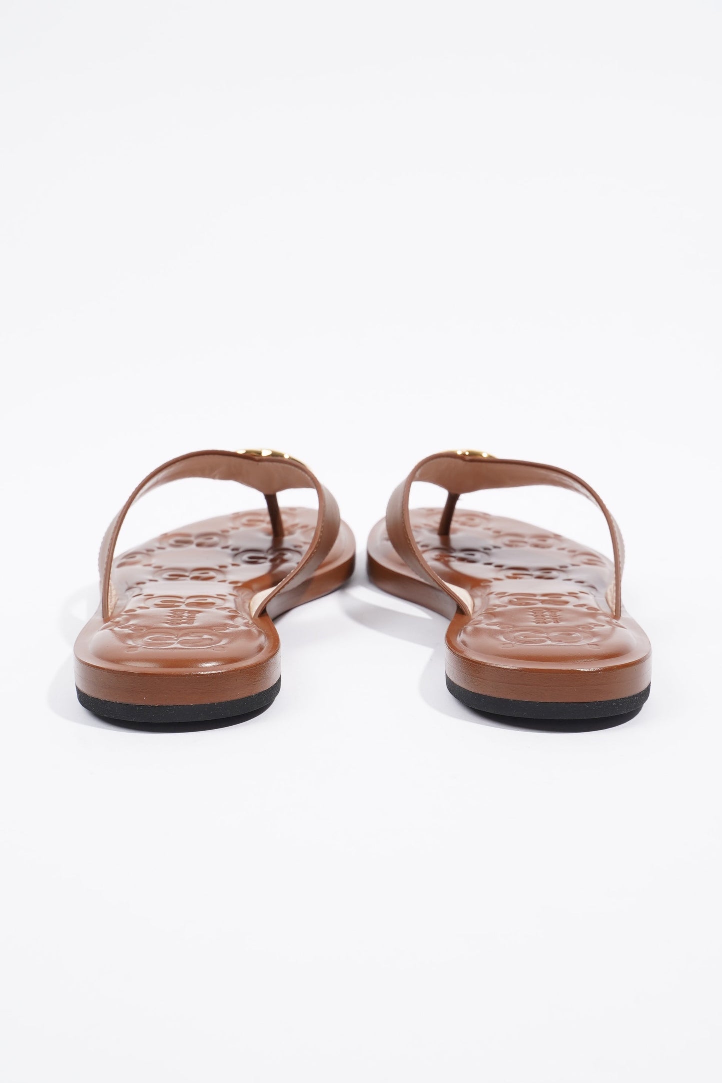 Gucci Interlocking G Thong Brown EU 37.5 / UK 4.5