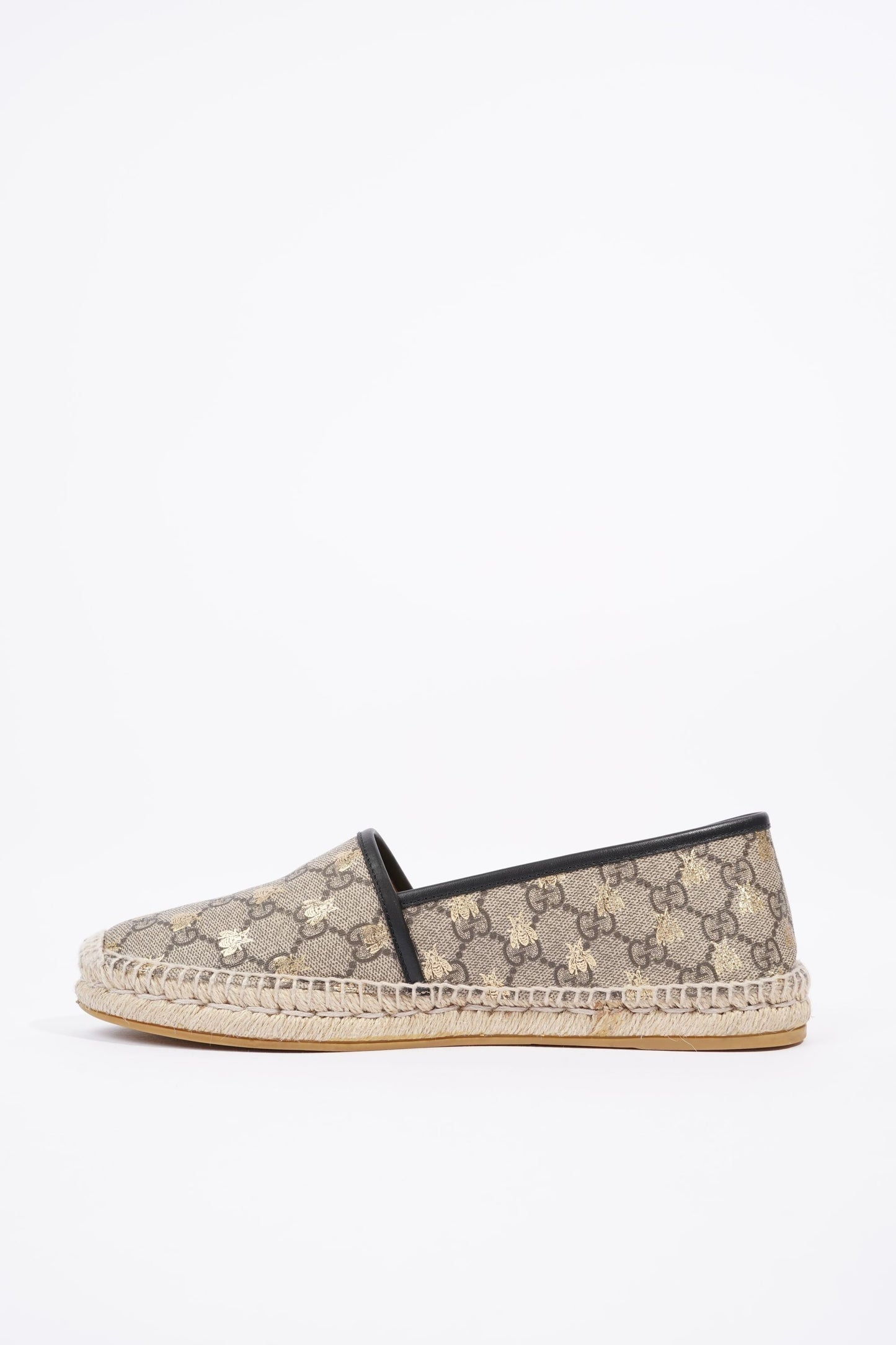 Gucci Mens Bee Espadrilles Beige / Gold EU 42 / UK 8