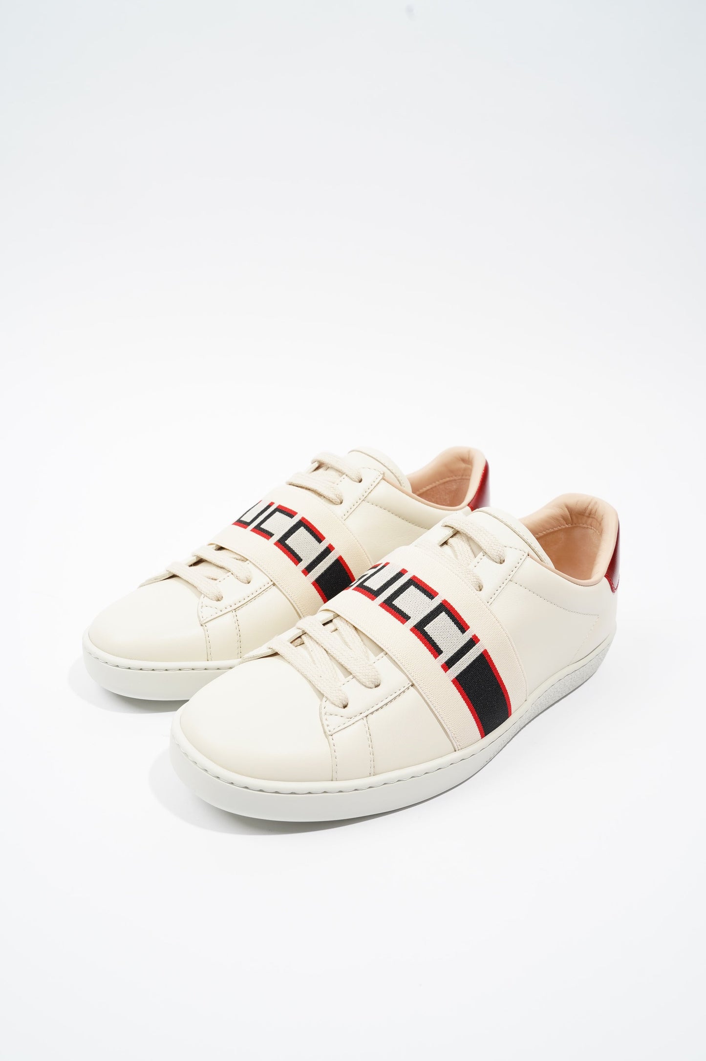 Gucci Womens Ace Stripe White / Red EU 37 / UK 4