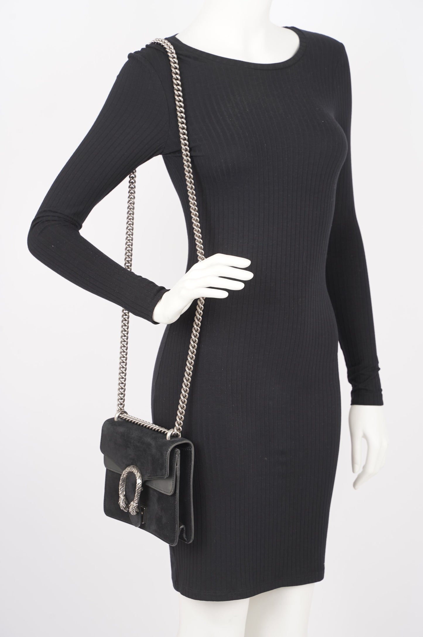 Gucci Dionysus Bag Black Canvas Mini