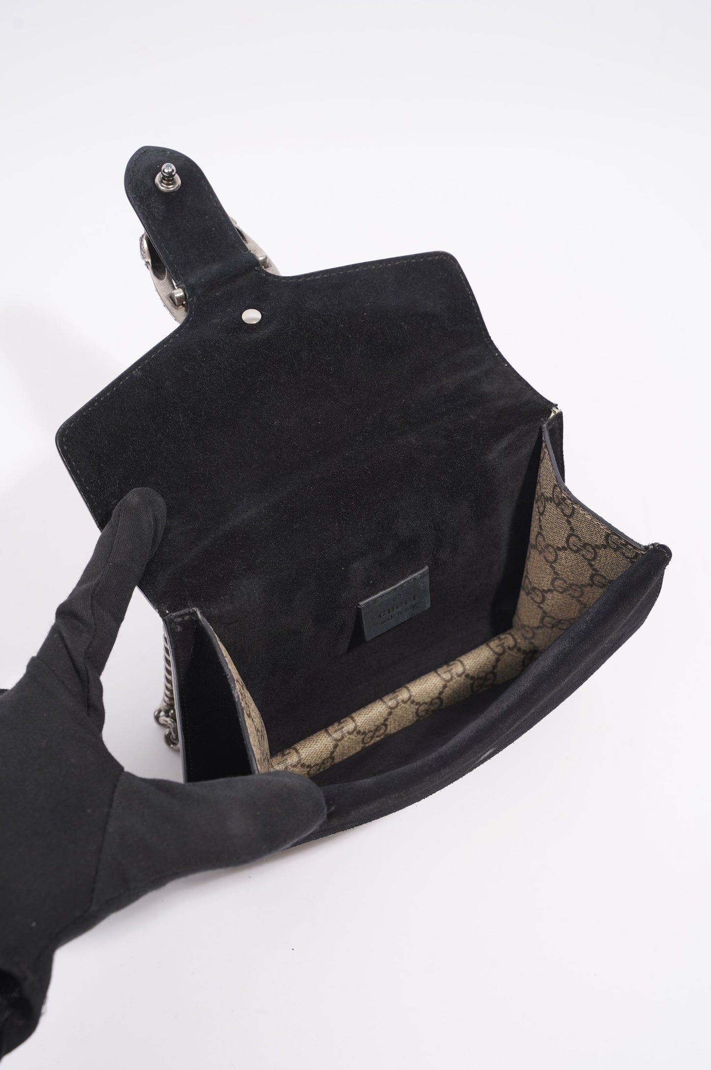 Gucci Dionysus Bag Monogram / Black Canvas / Leather Mini