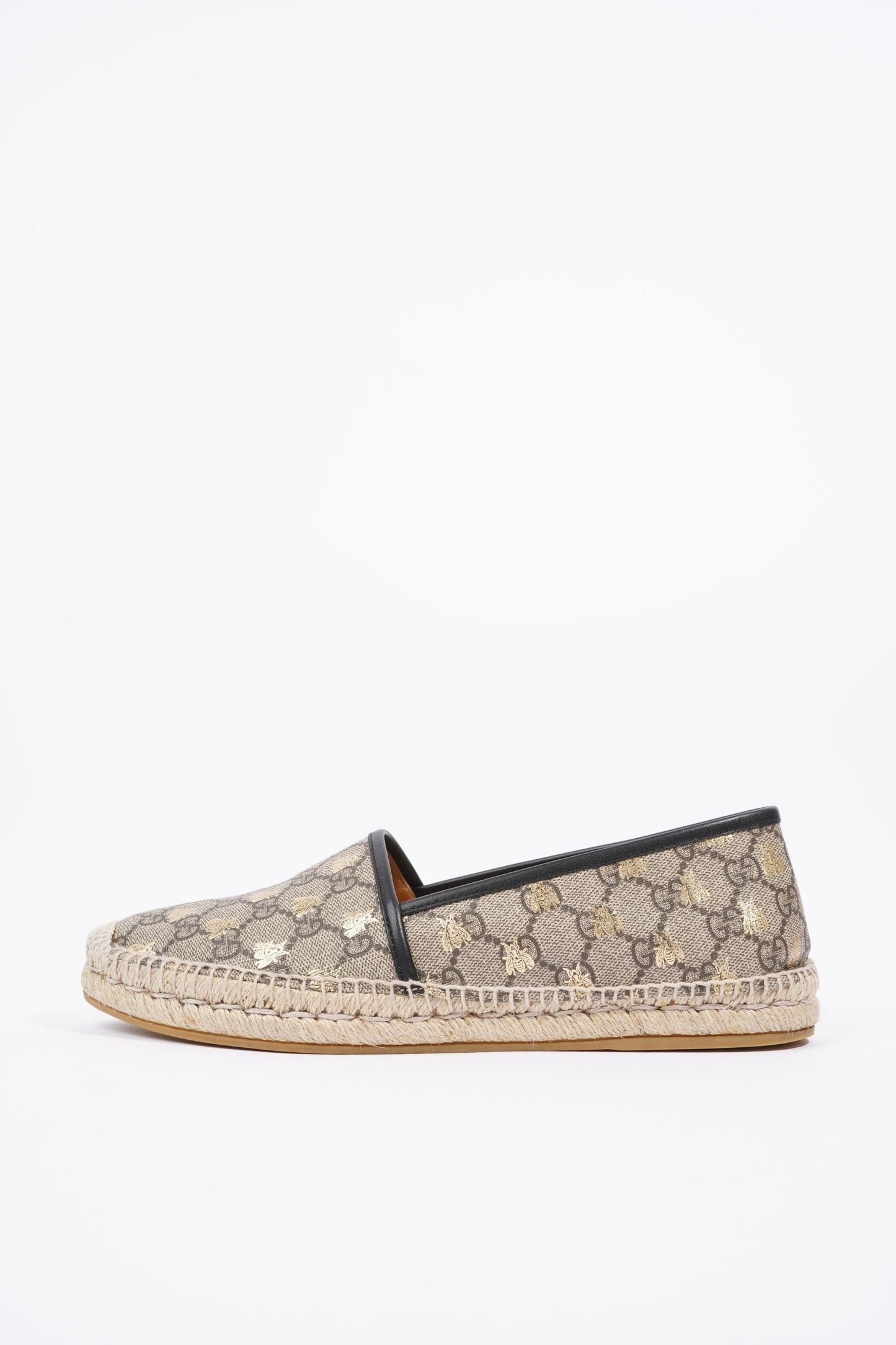 Gucci Mens Bee Espadrilles Beige / Gold EU 42 / UK 8