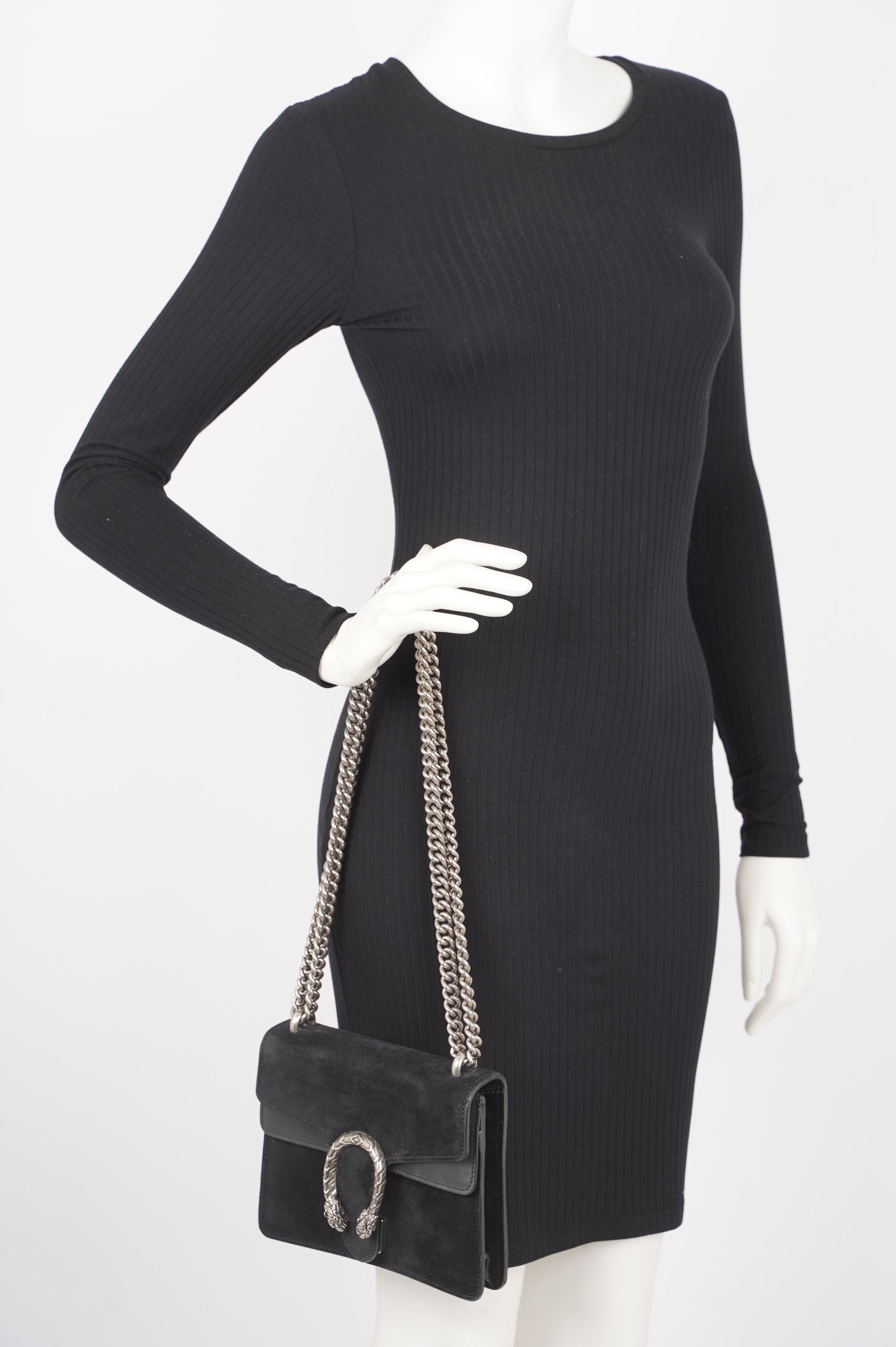 Gucci Dionysus Bag Black Canvas Mini