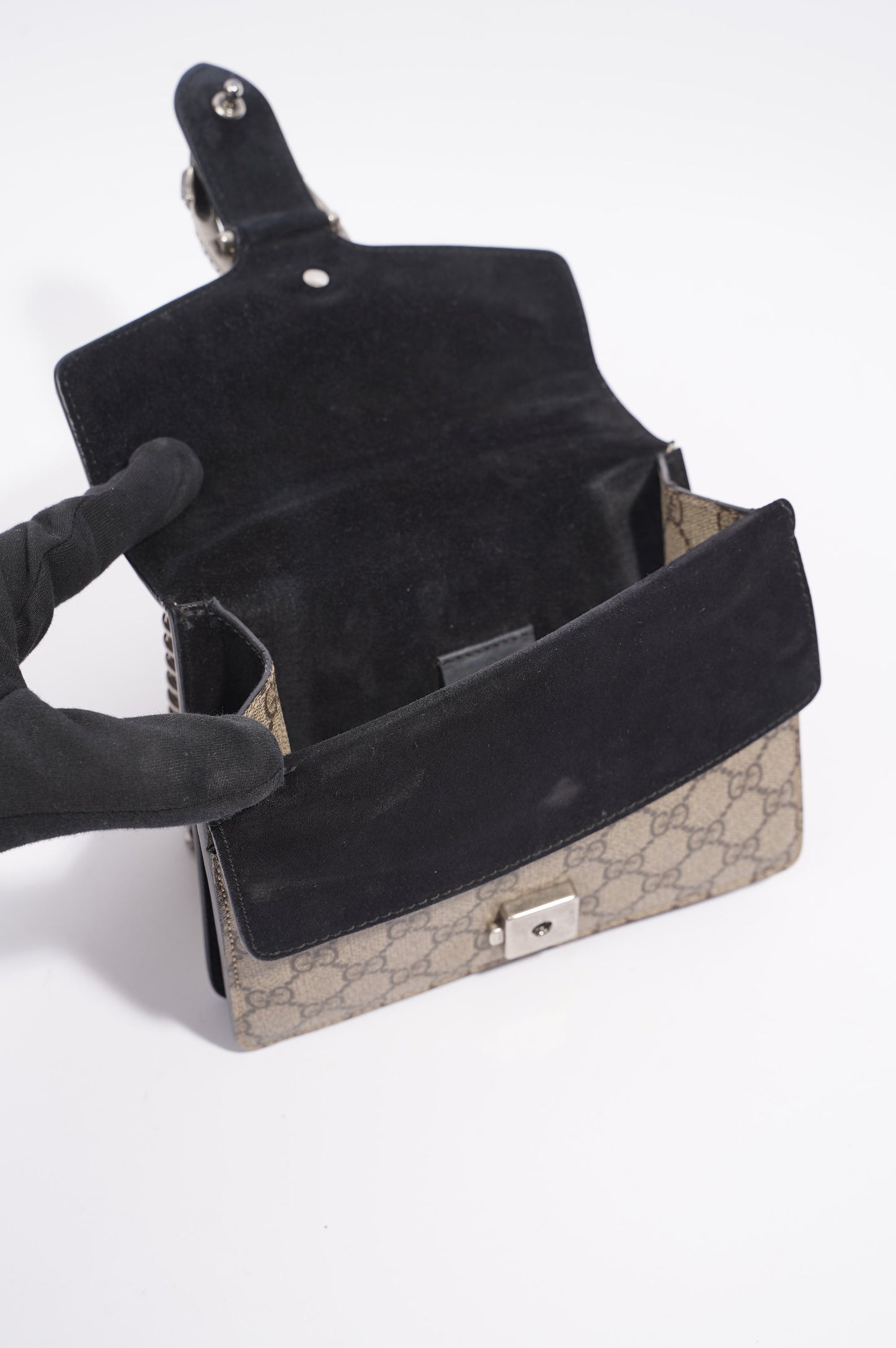 Gucci Dionysus Bag Monogram / Black Canvas / Leather Mini
