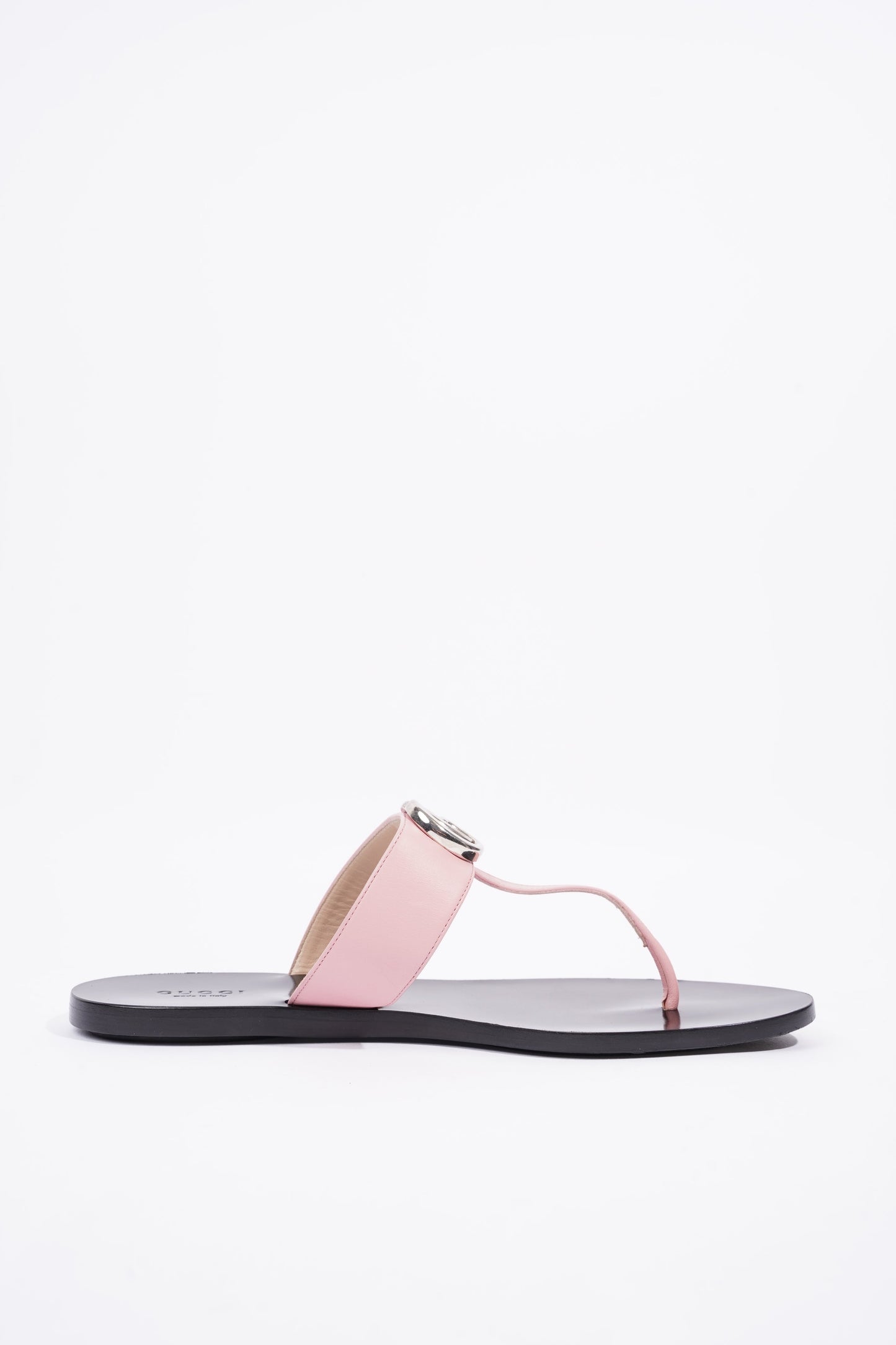 Gucci Womens Thong Sandal Black / Pink EU 38.5 / UK 5.5