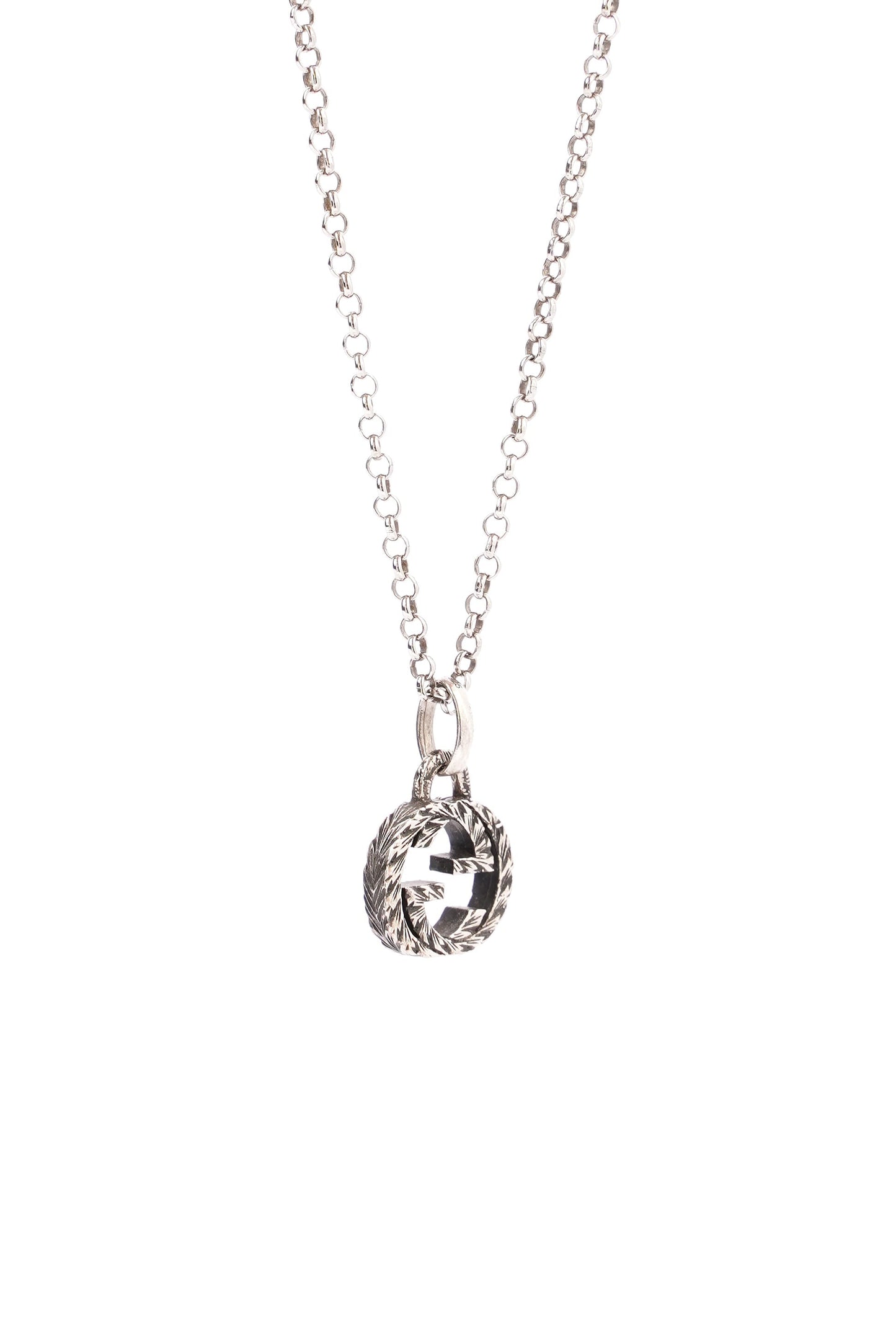 Gucci Interlocking G Necklace Sterling Silver
