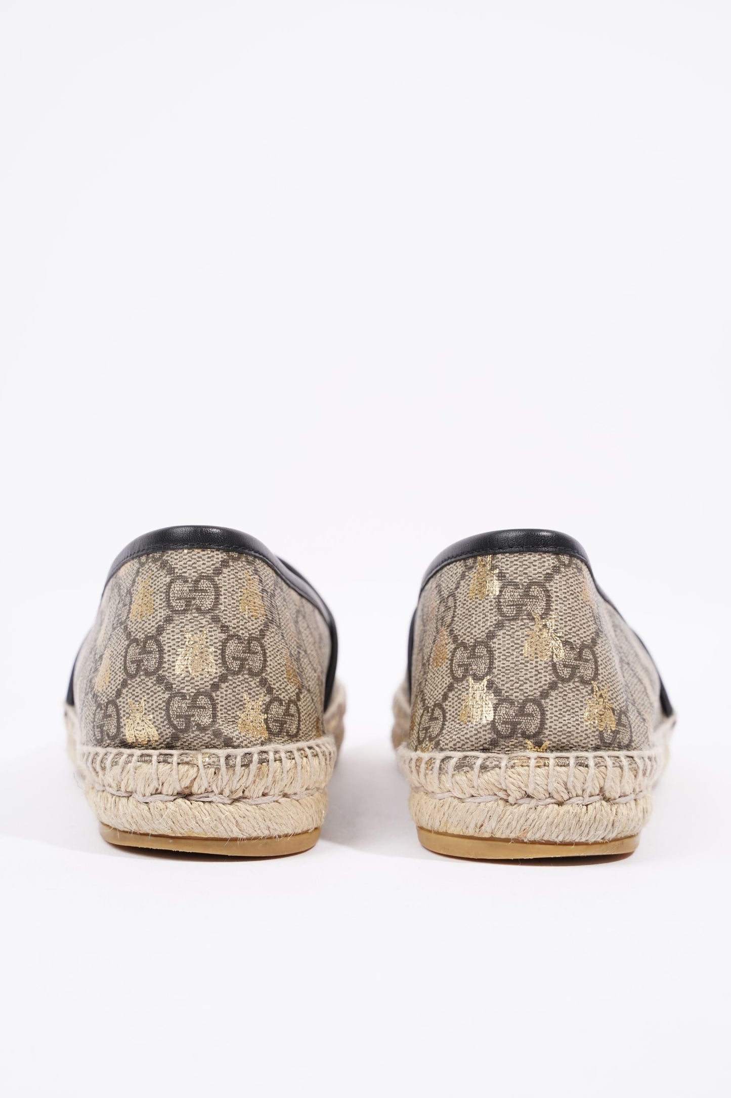 Gucci Mens Bee Espadrilles Beige / Gold EU 42 / UK 8