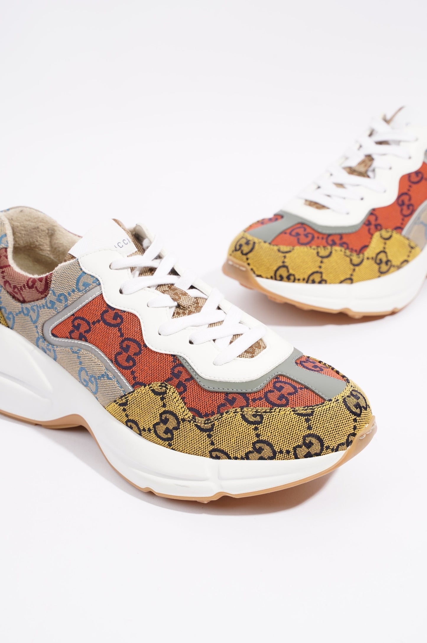 Gucci Womens Rhyton Red / Yellow / White EU 38 / UK 5
