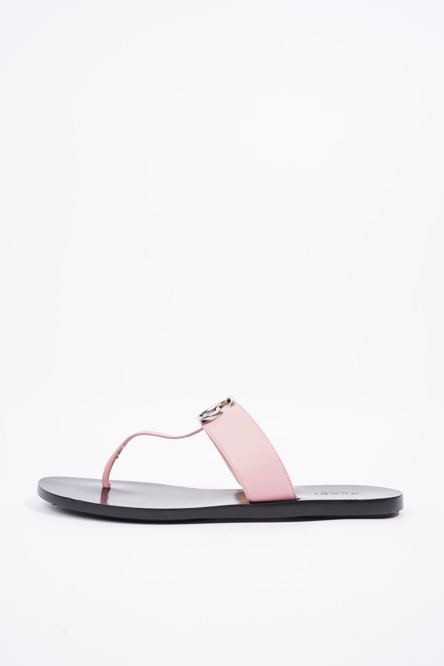 Gucci Womens Thong Sandal Black / Pink EU 38.5 / UK 5.5