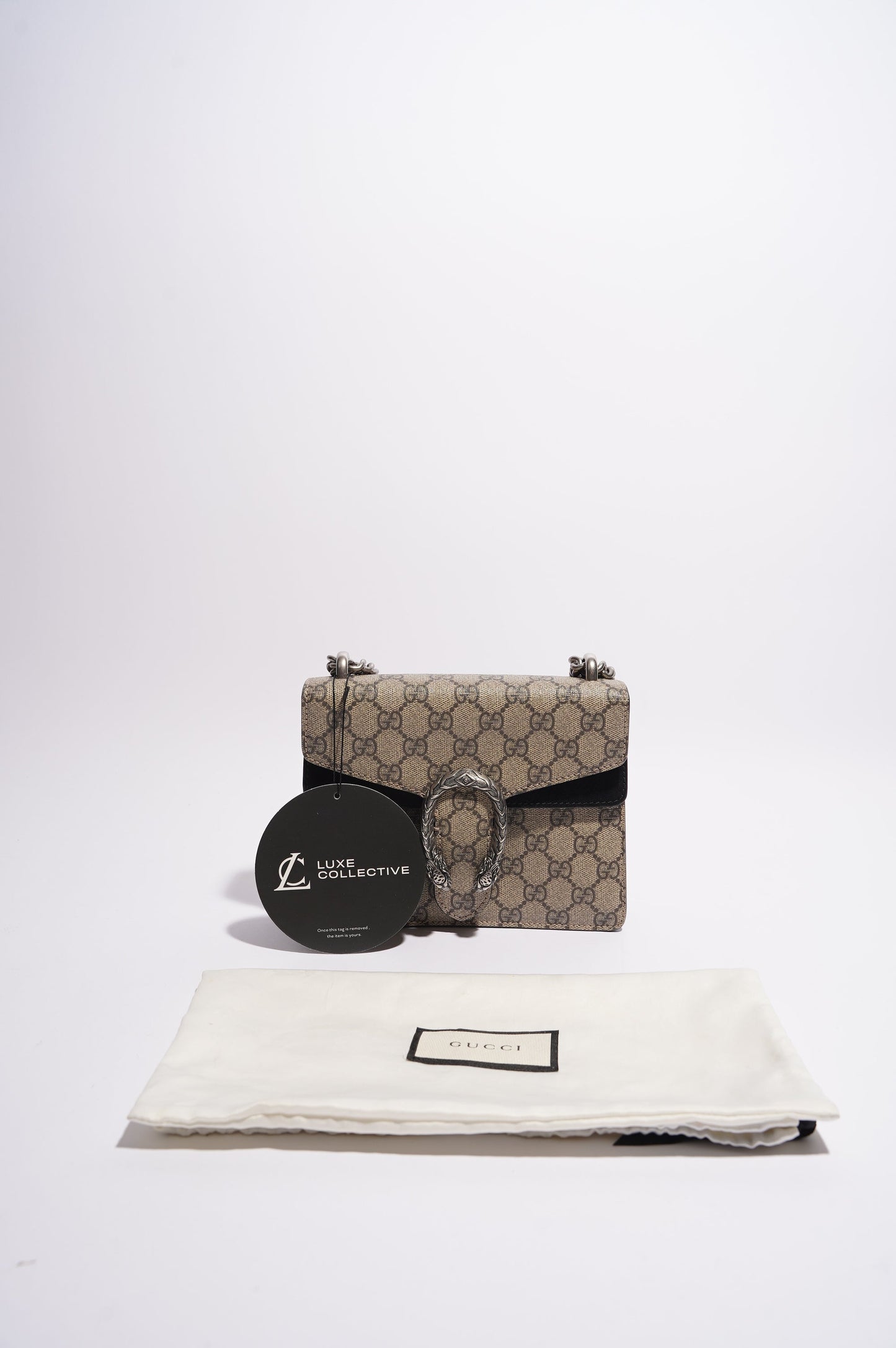 Gucci Dionysus Bag Monogram / Black Canvas / Leather Mini