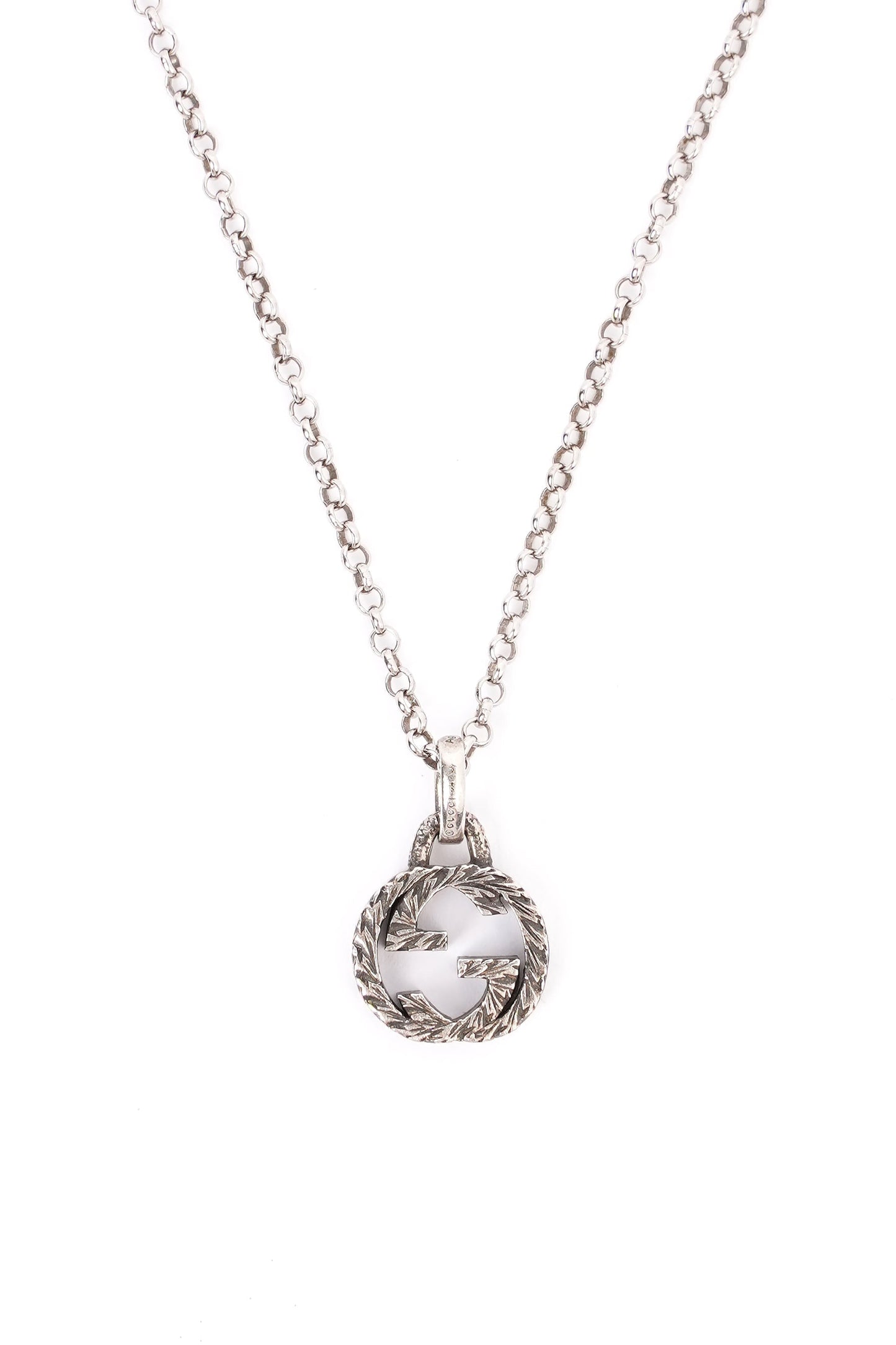Gucci Interlocking G Necklace Sterling Silver