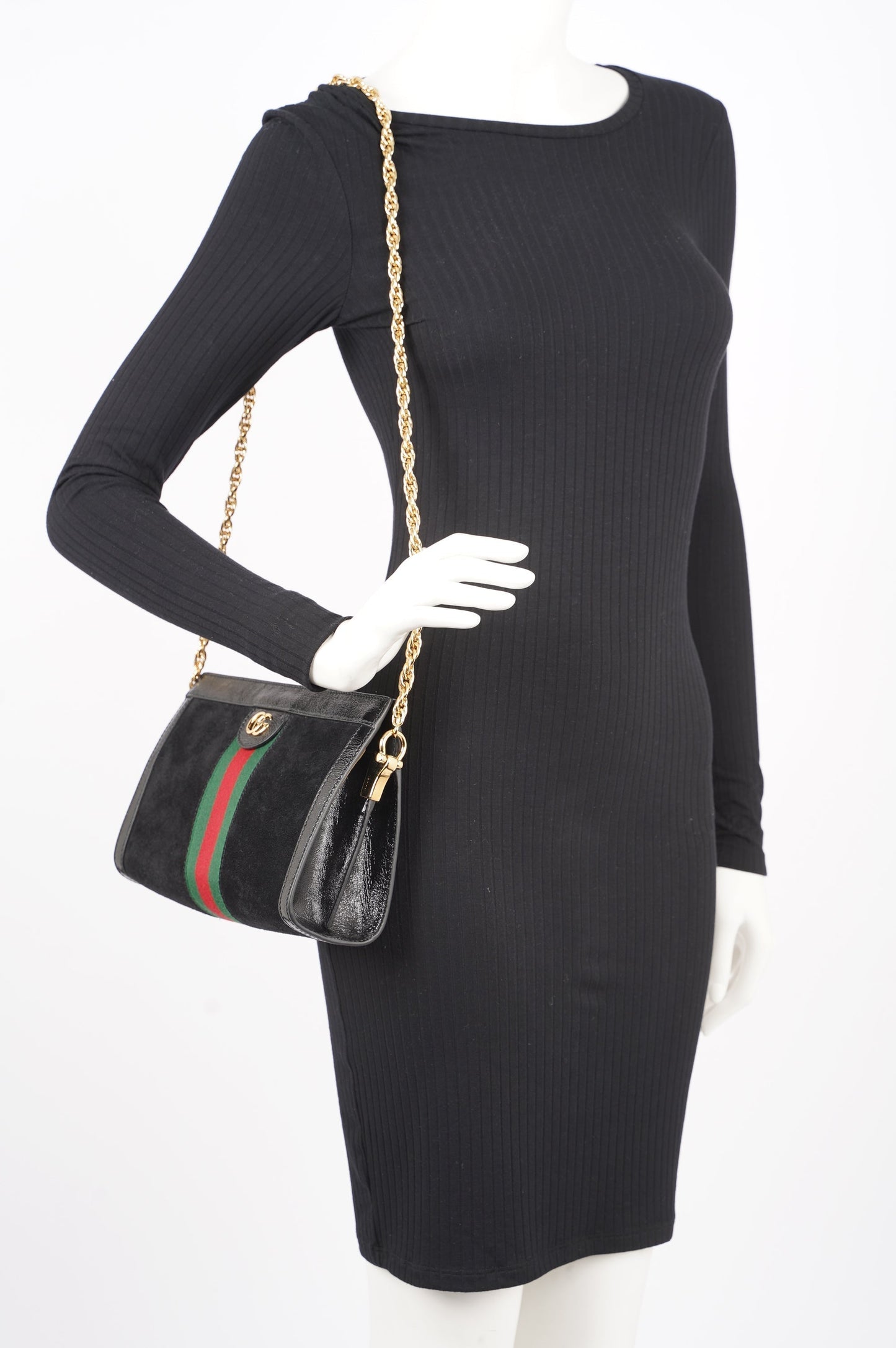 Gucci Womens Ophidia GG Small Shoulder Bag