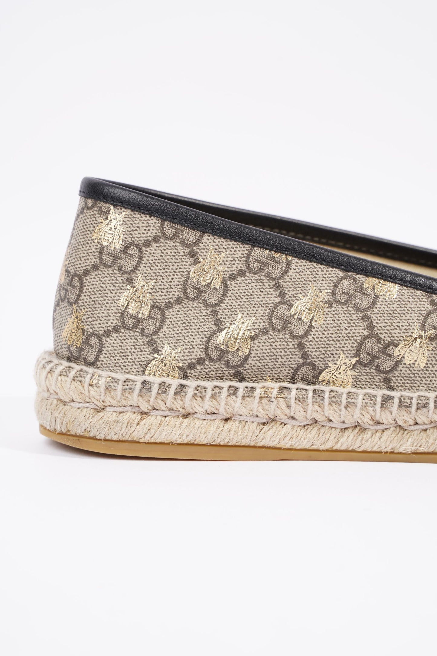 Gucci Mens Bee Espadrilles Beige / Gold EU 42 / UK 8