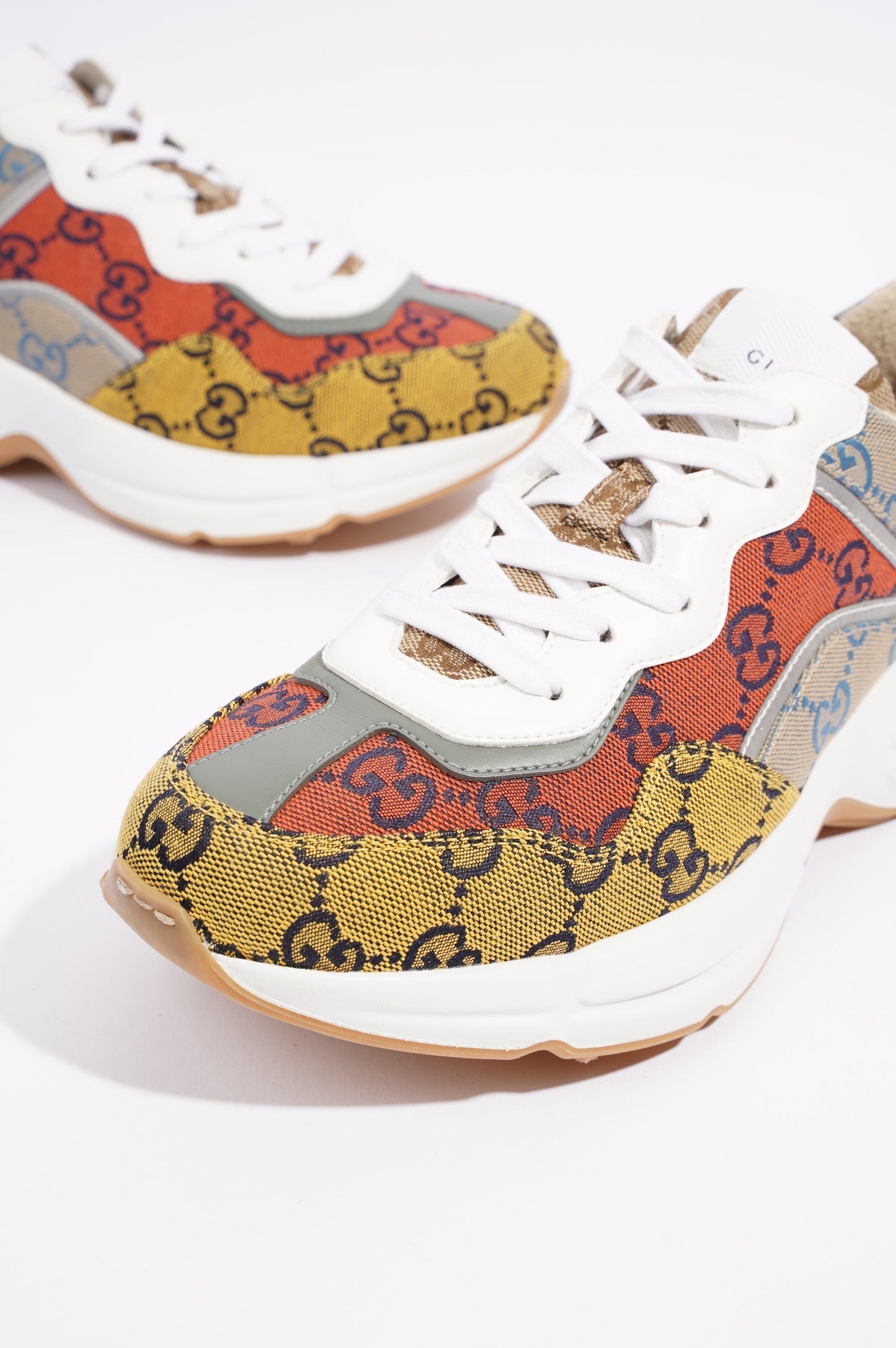 Gucci Womens Rhyton Red / Yellow / White EU 38 / UK 5