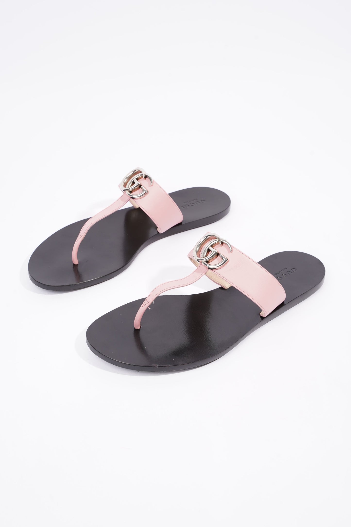 Gucci Womens Thong Sandal Black / Pink EU 38.5 / UK 5.5